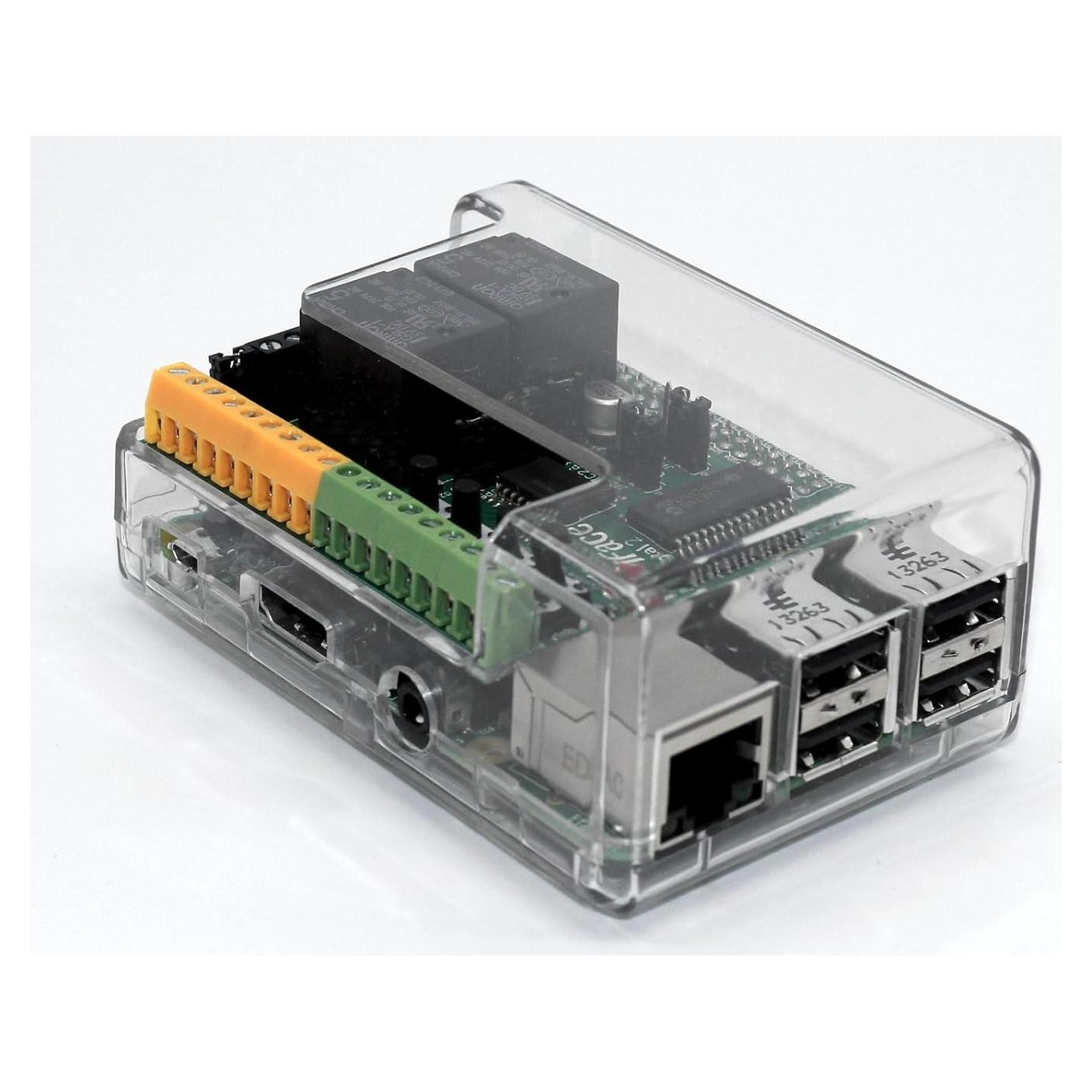 Caja Protectora Transparente para Raspberry Pi 3 B+ y PiFace Digital 2