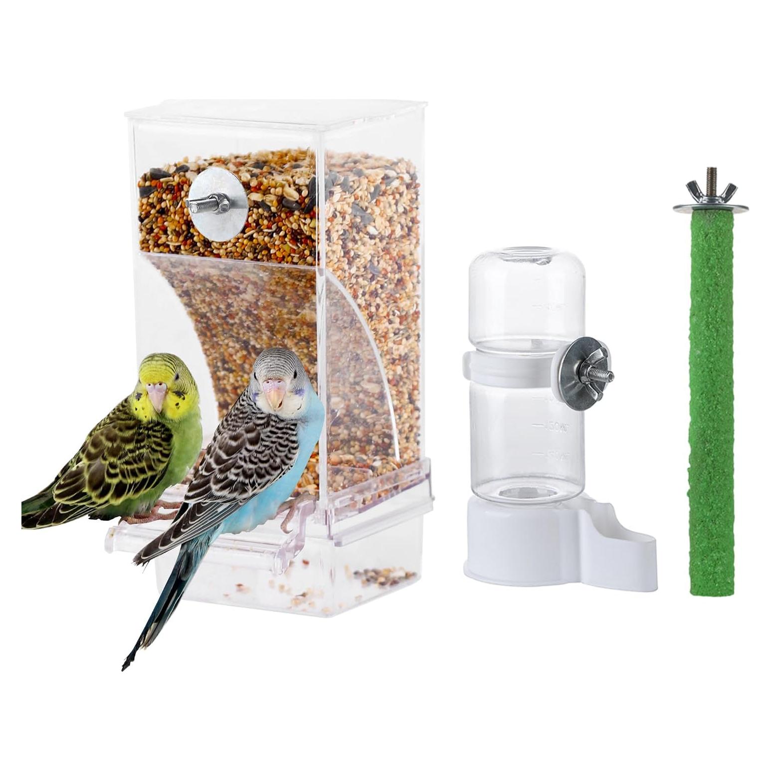 Juego de 3 comederos y bebederos automáticos IBWell para aves