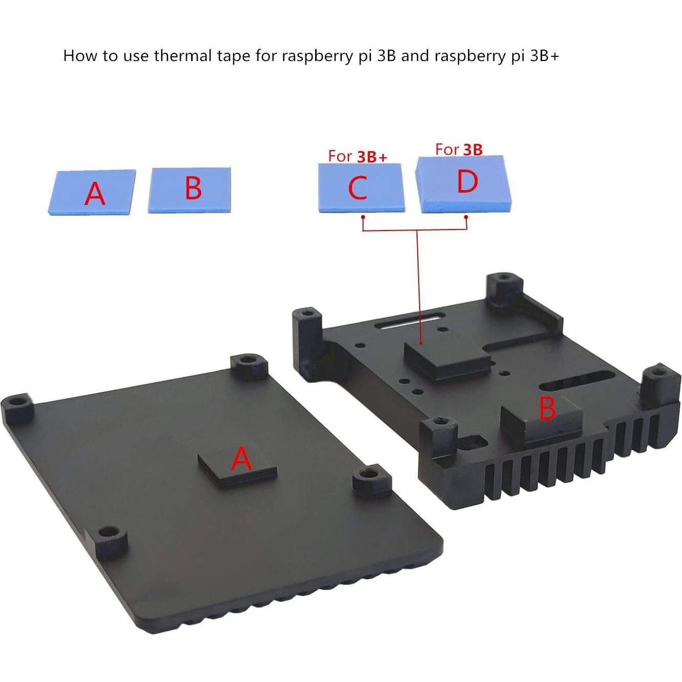 Caja de Aluminio WEIYIXING para Raspberry Pi 3B/3B+ con Ventilador