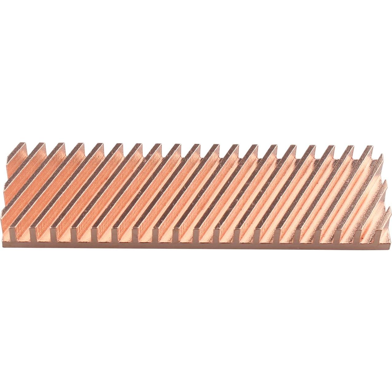 Disipador de Calor M.2 SSD ZDE 70x20x6mm Cobre con Almohadilla Térmica