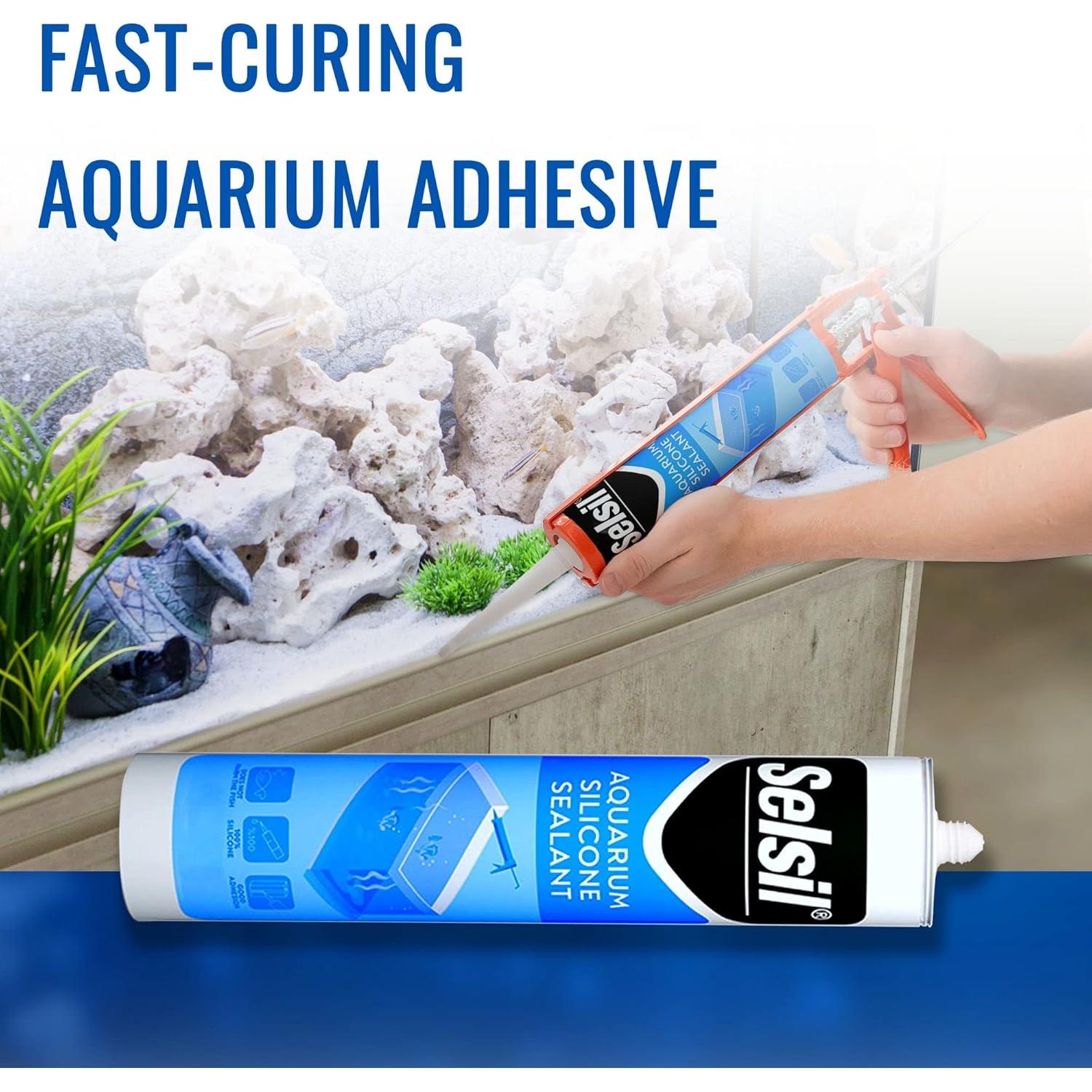 Sellador de Silicona Selsil para Acuarios 300 ml Transparente