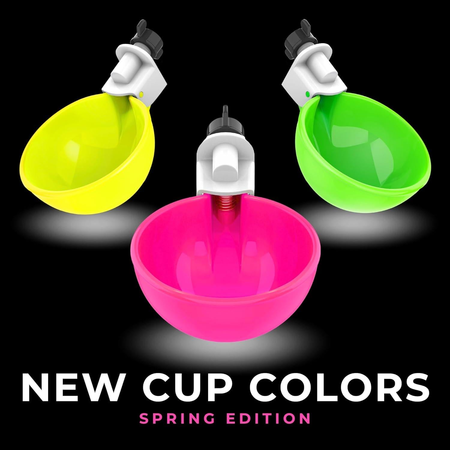 Tazas Automáticas para Beber Pollos Lil'Clucker - Kit 5 Pcs