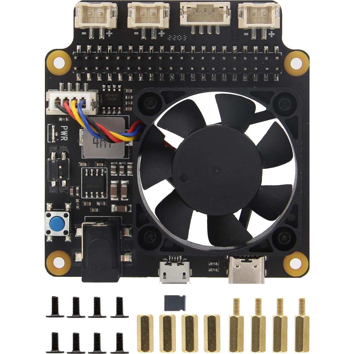 Placa de Gestión de Energía Geekworm X735 V3.0 para Raspberry Pi 4B/3B+