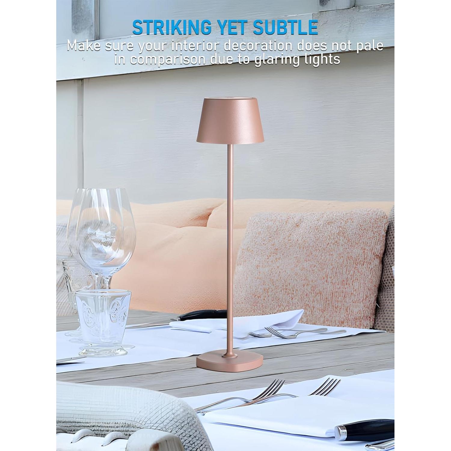 Lámpara de Mesa Inalámbrica TORCHSTAR 4000mAh Marrón