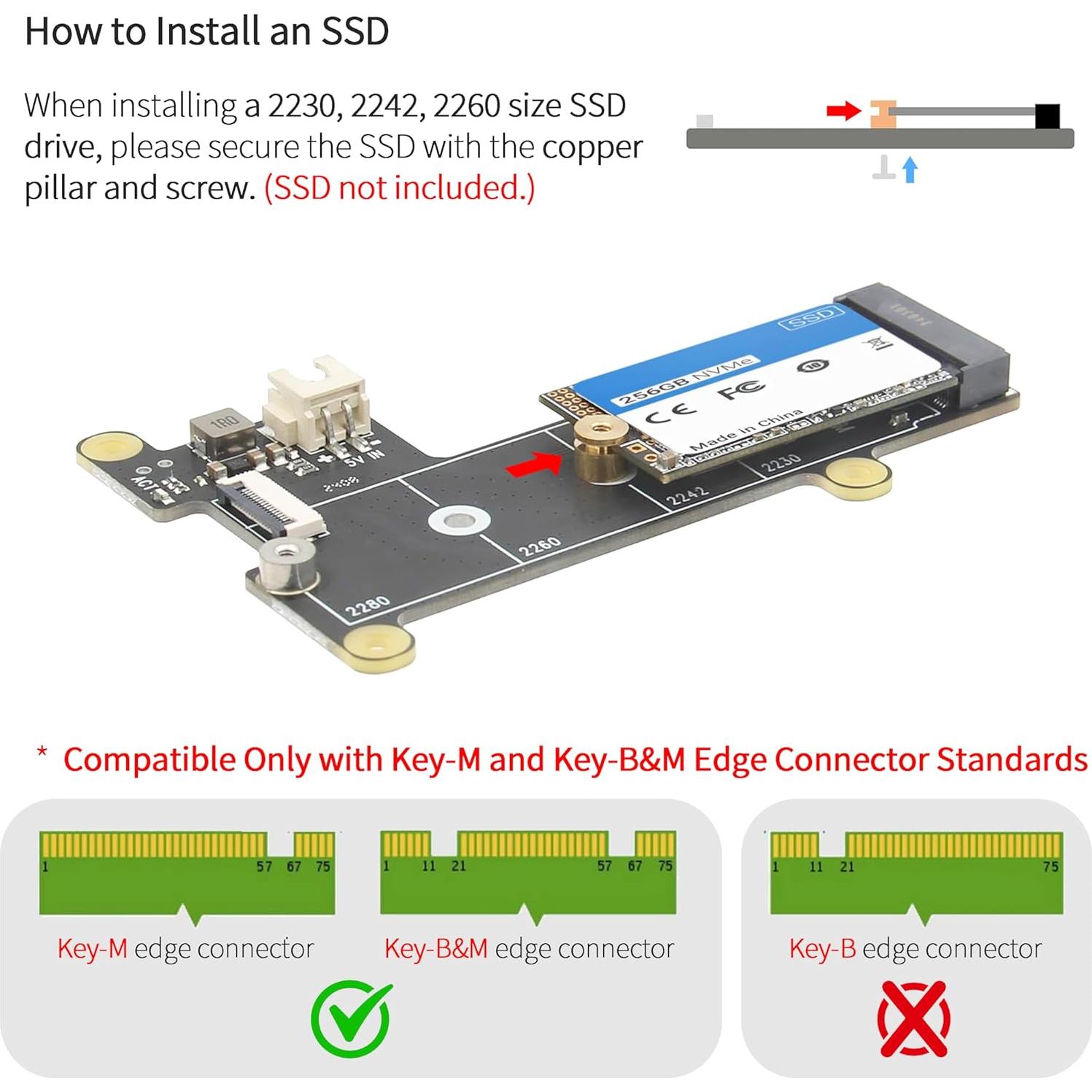 Caja Mini PC ElectroCookie para Raspberry Pi 5 con HAT M.2 NVMe