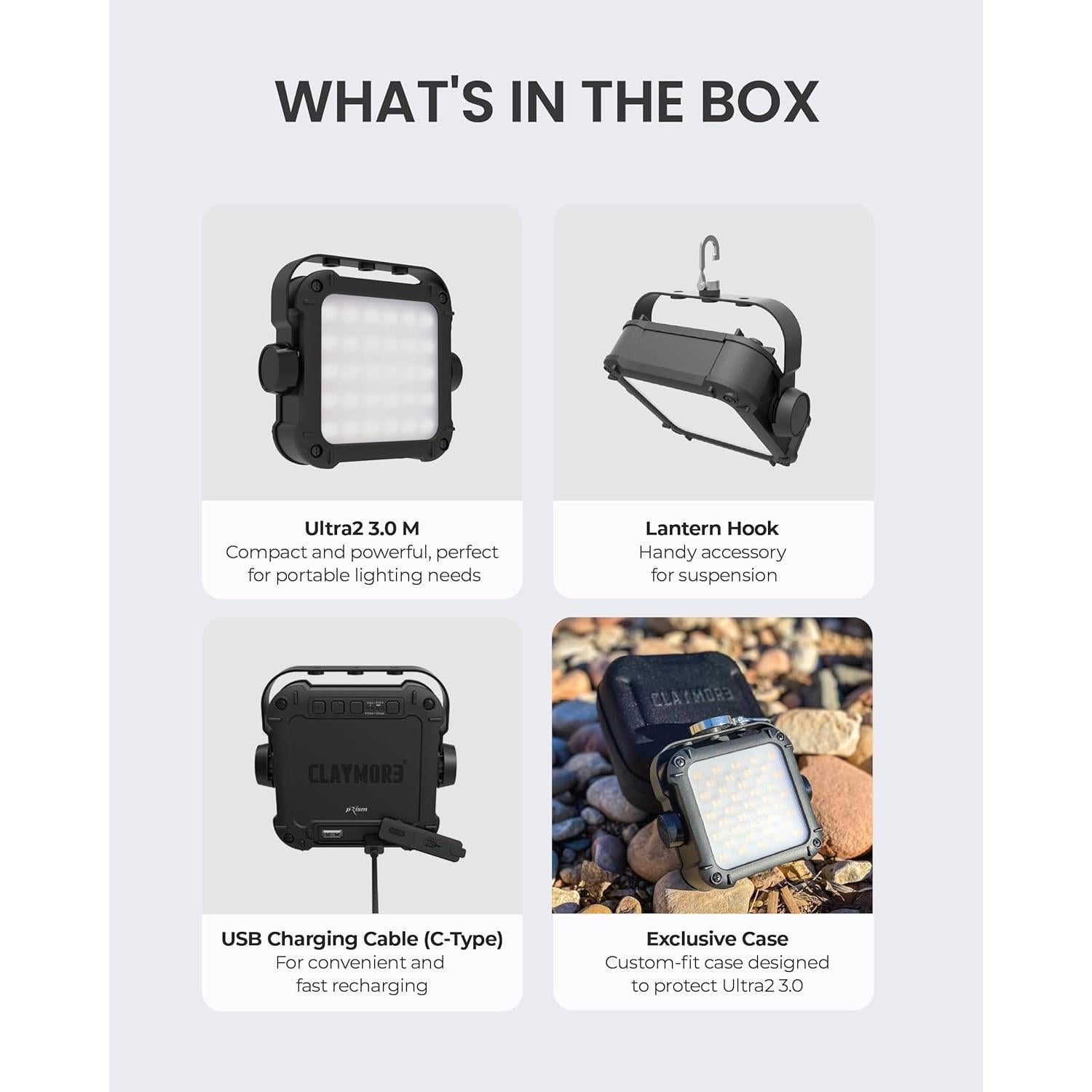 Linterna Claymore Ultra2 3.0 Mediana - LED Recargable 2200 Lúmenes