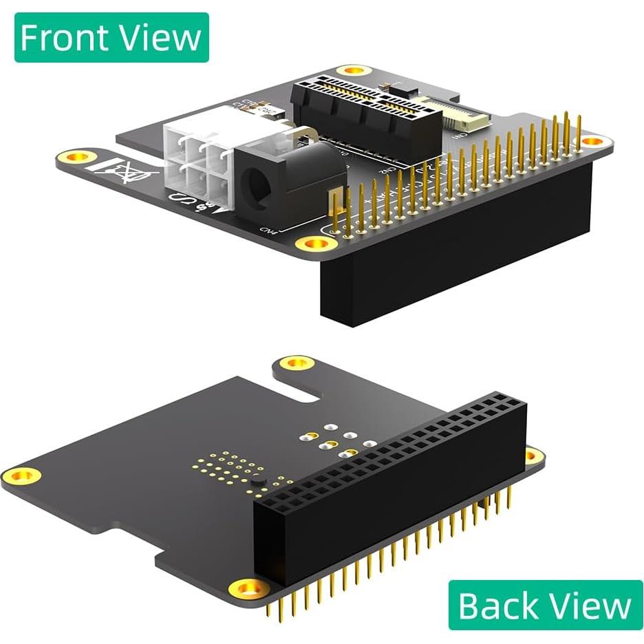 Adaptador PCI-E 1x Mustpoint con Alimentación 12V para Raspberry Pi