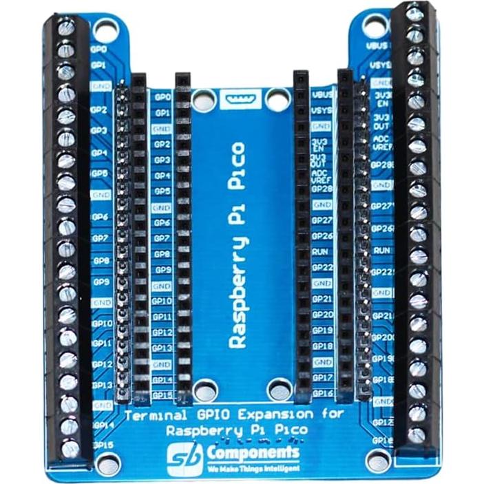Placa de Expansión GPIO sb components para Raspberry Pi Pico