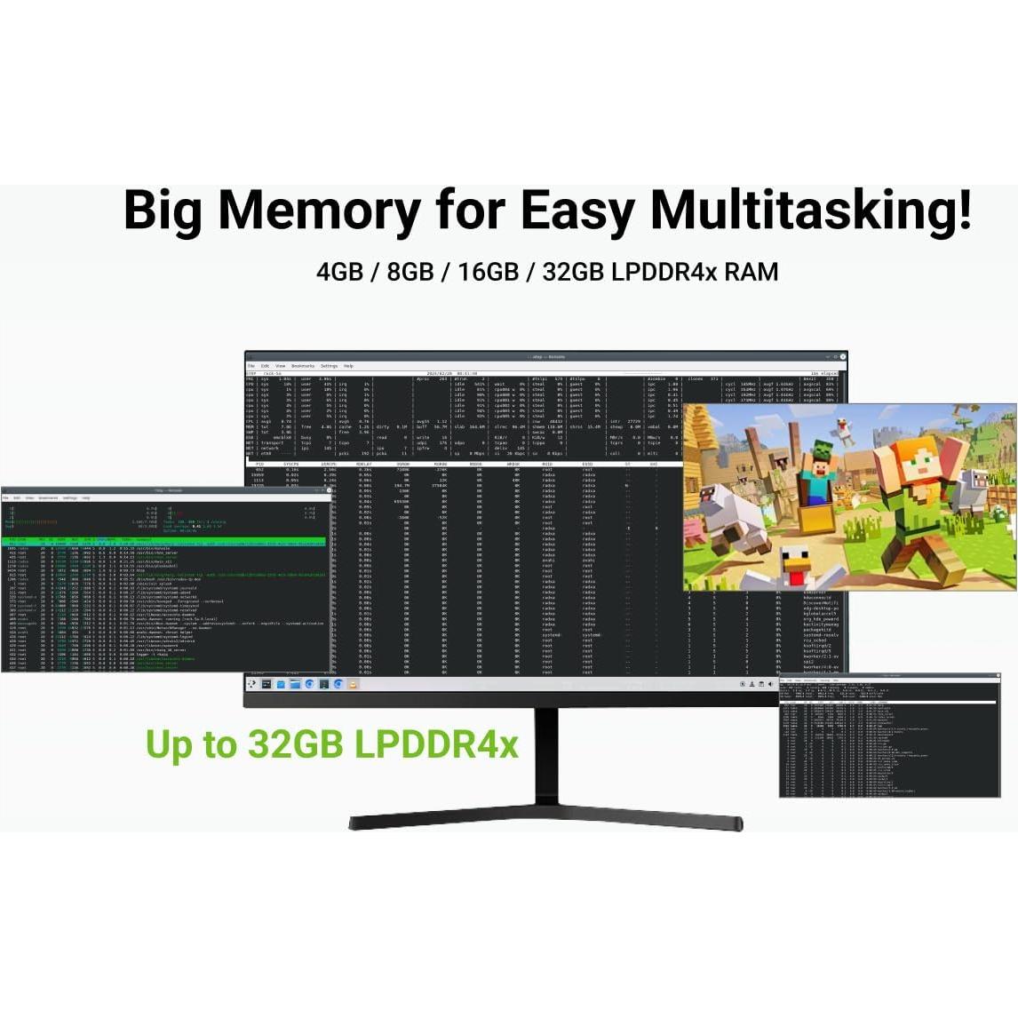 Computadora de Placa Única Radxa ROCK 5C 4GB - HDMI 8K, NPU