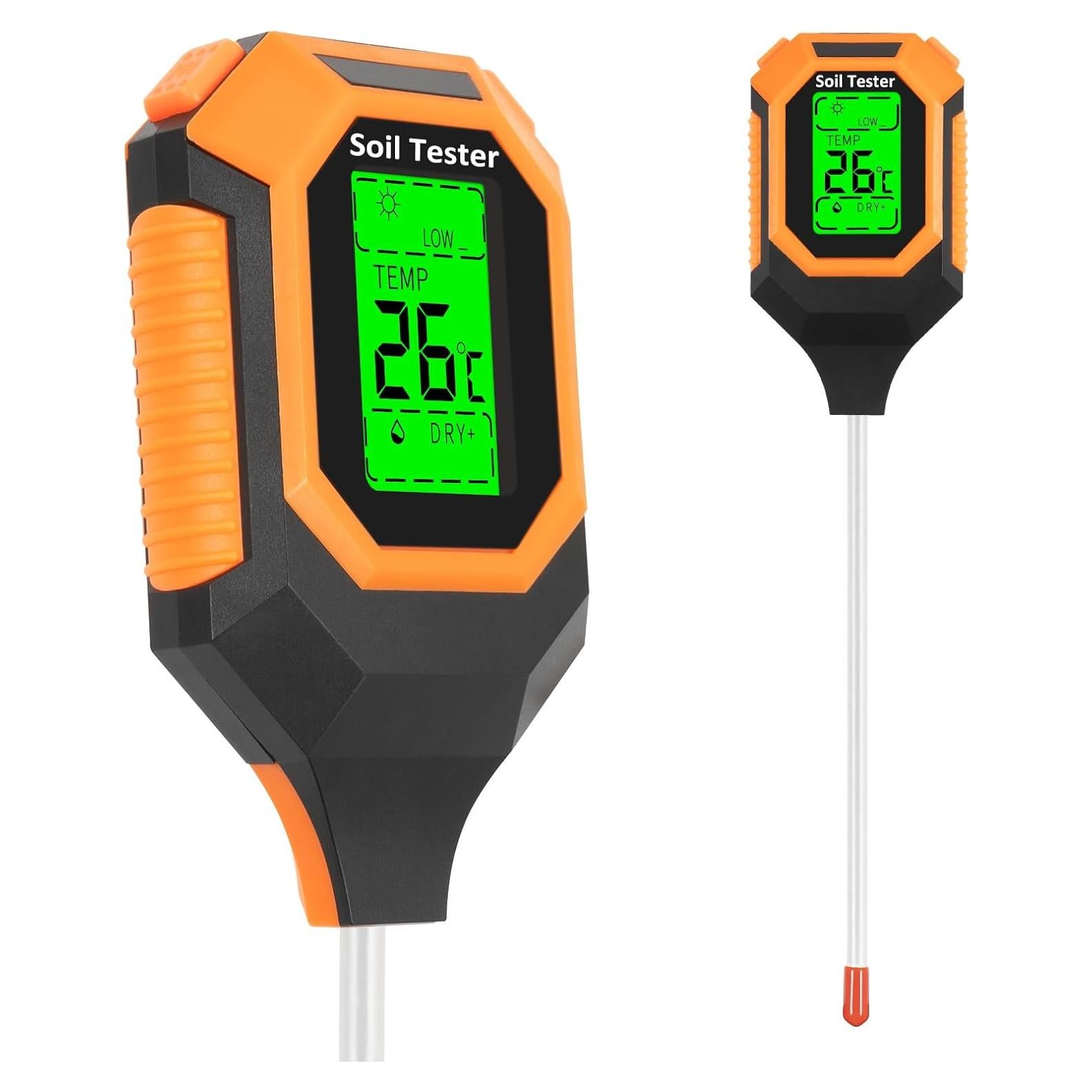 Medidor de Suelo 4-en-1 IRTOV pH/Humedad/Temperatura/Luz