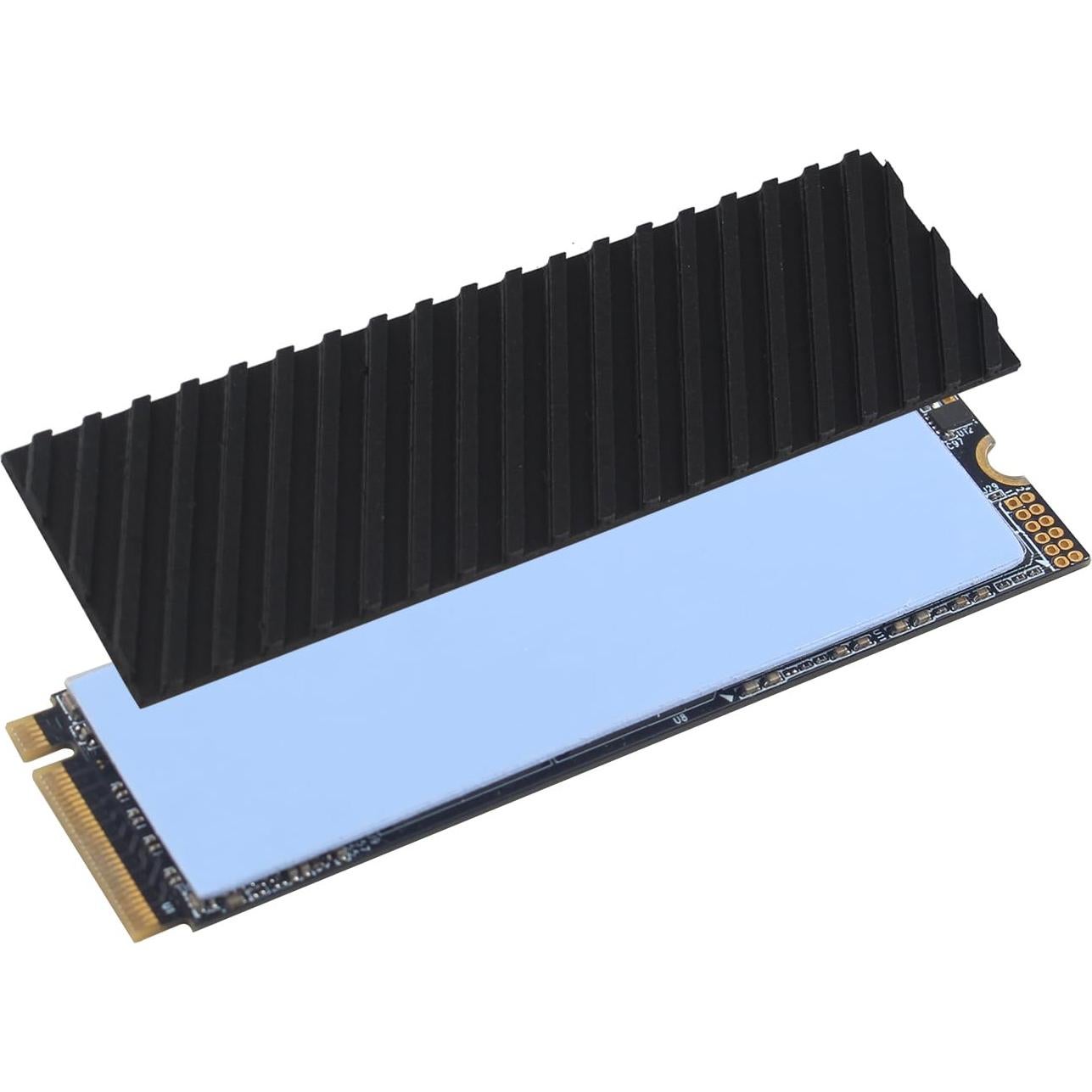 Disipador de Calor M.2 SSD ZDE 70x20x2mm Cobre Grafito