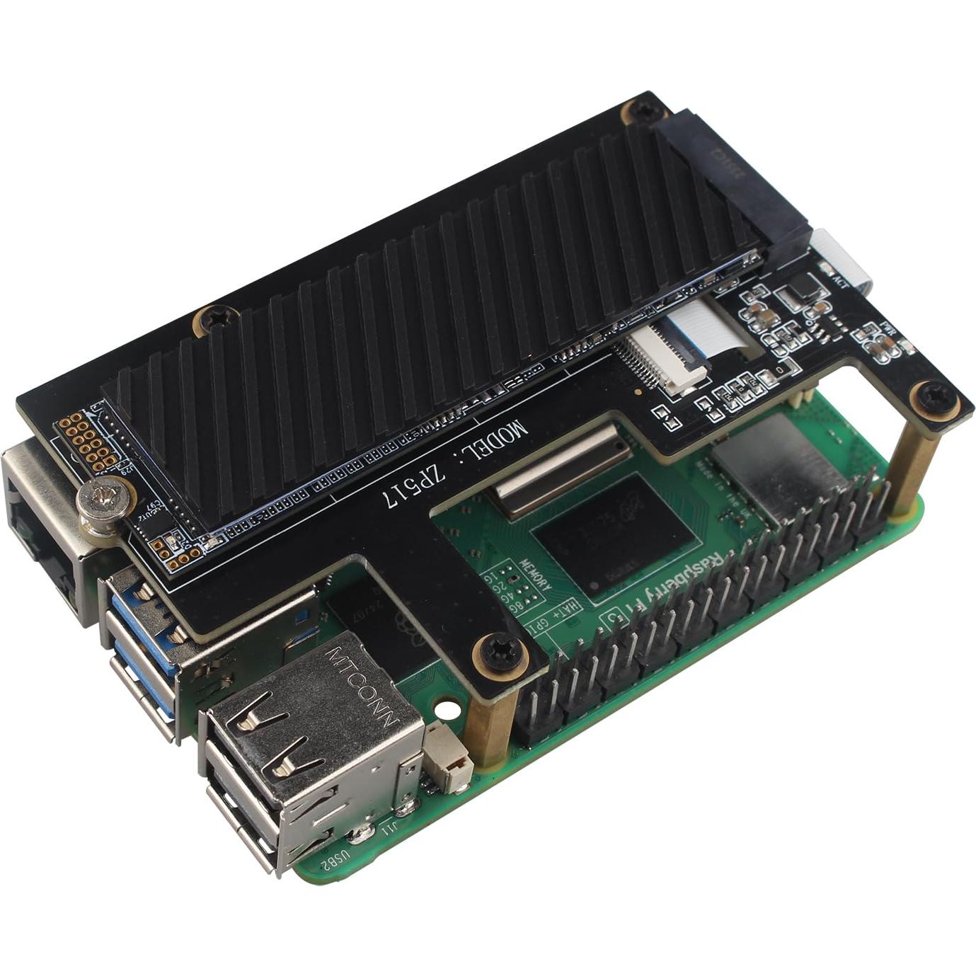 Disipador de Calor M.2 SSD ZDE 70x20x2mm Cobre Grafito