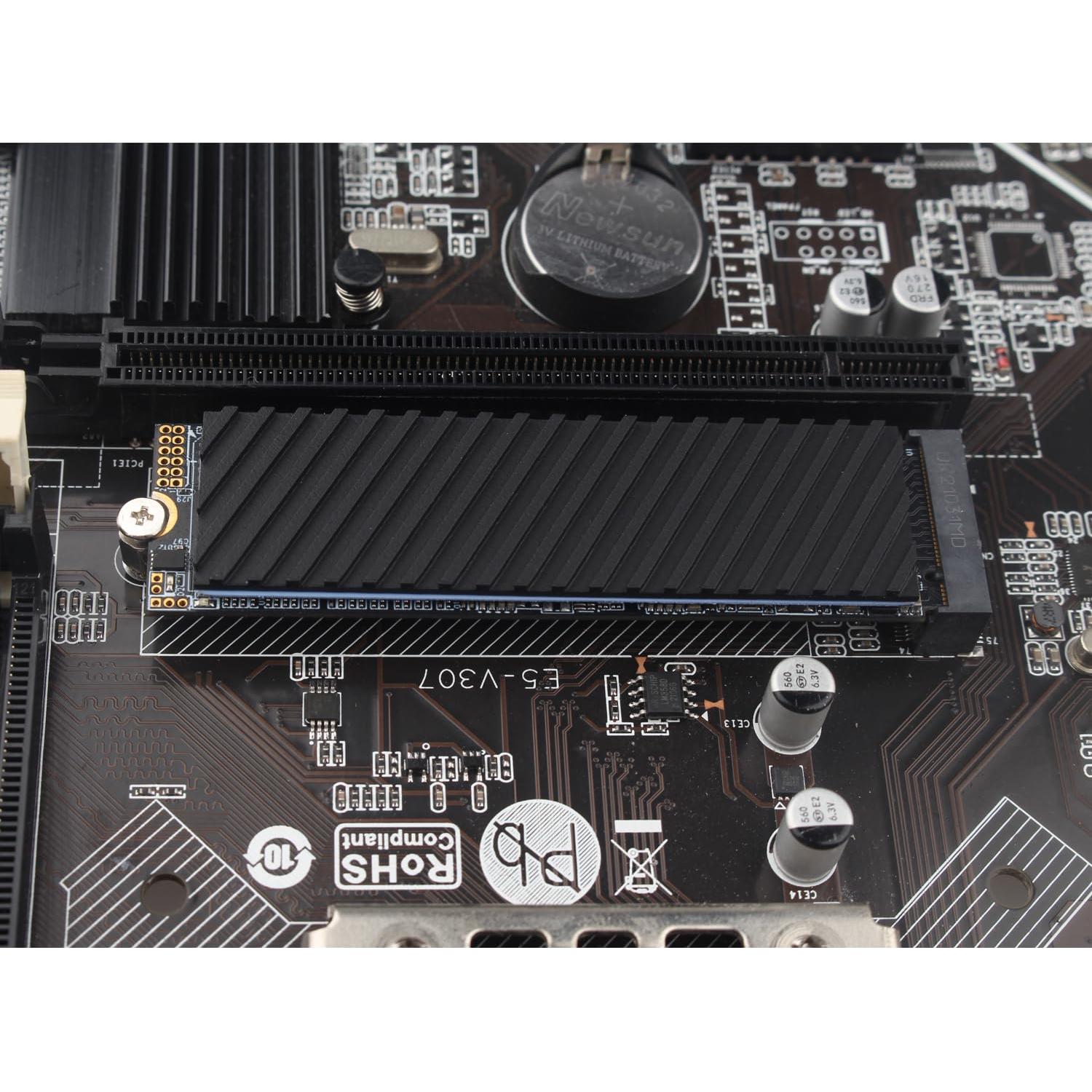 Disipador de Calor M.2 SSD ZDE 70x20x2mm Cobre Grafito