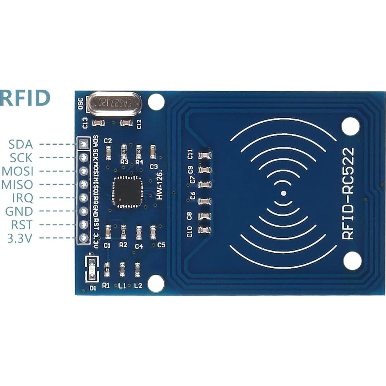Kit RFID 4 Pcs AITIAO RC522 Lector + Tarjetas S50 + Llaves