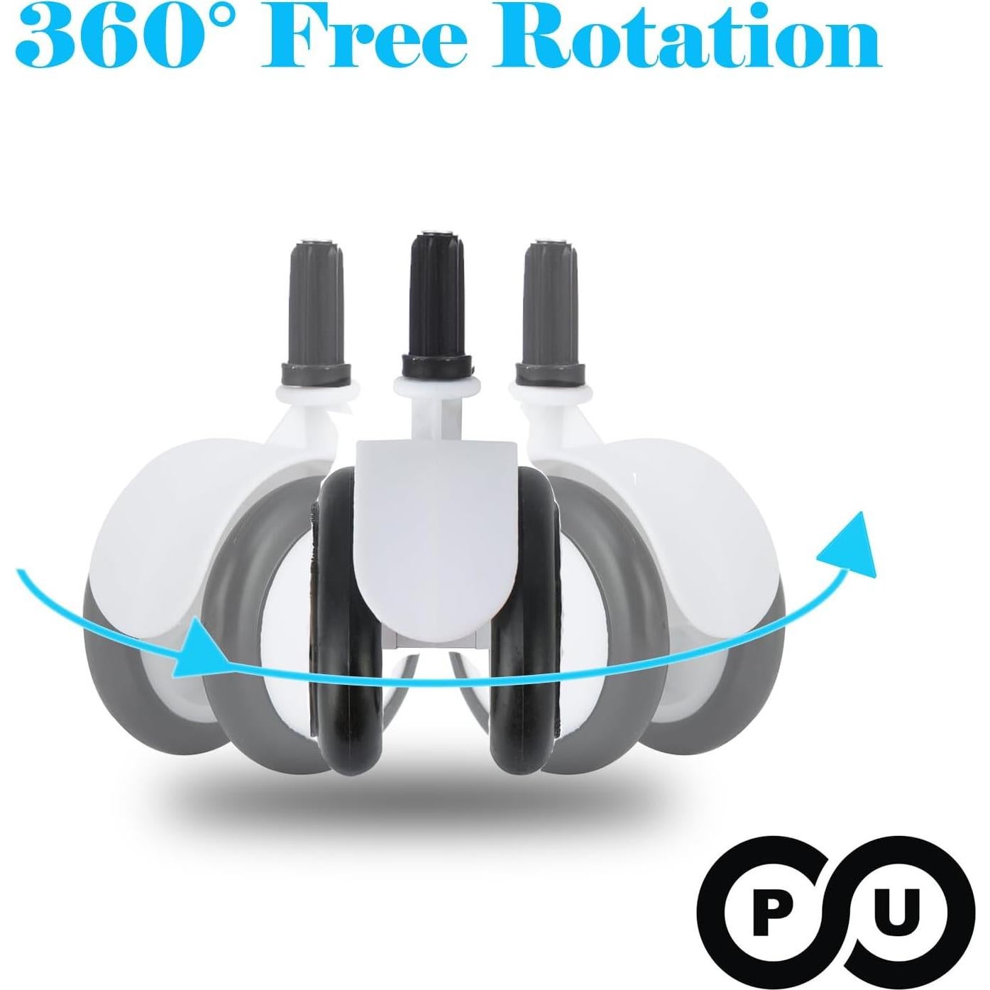 Juego de 4 Ruedas de Repuesto para Andador de Bebé - BAYWYI