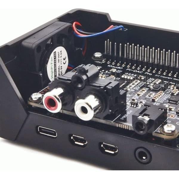 Caja HighPi Pro para Raspberry Pi 4 y HATs - Negro