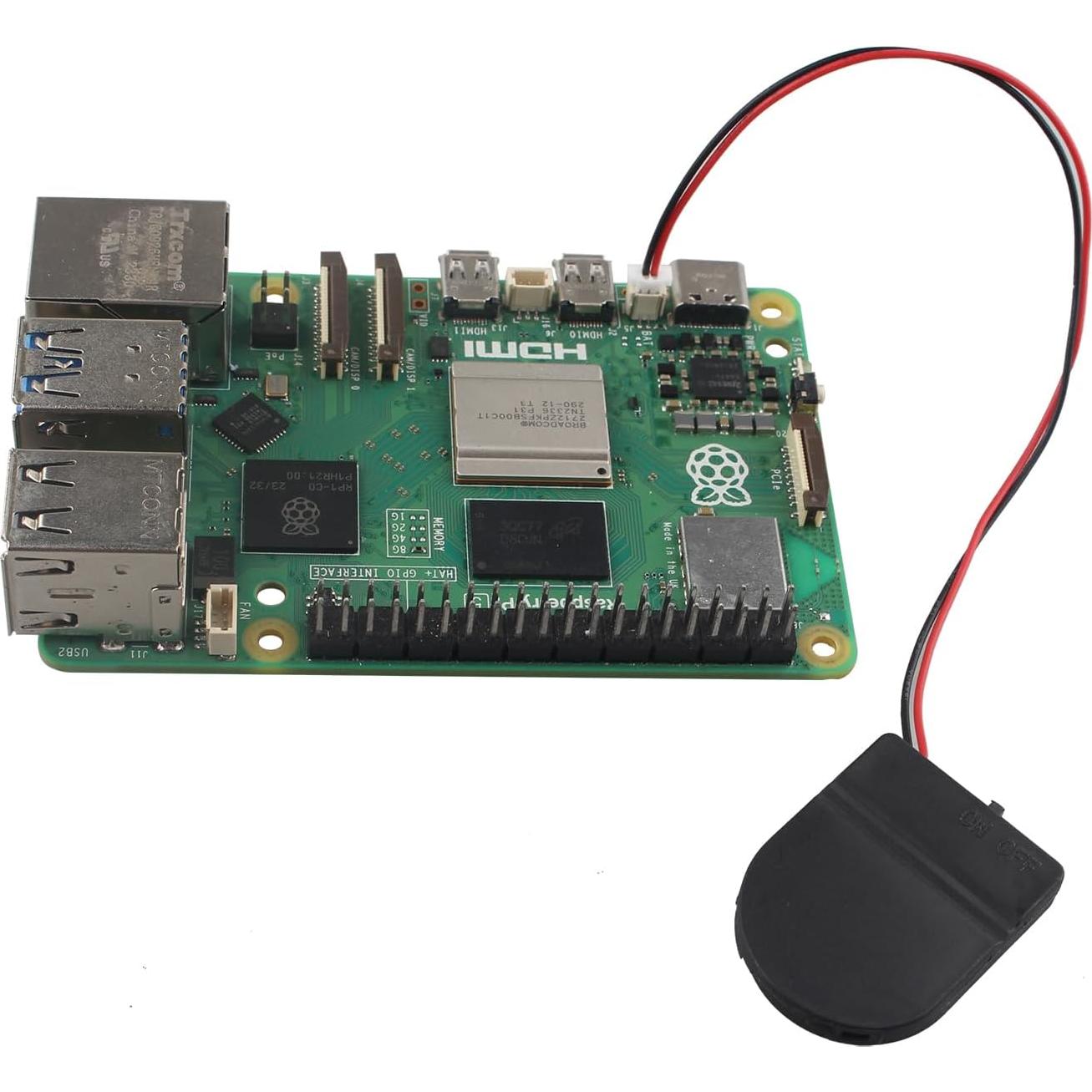 Soporte de Batería RTC ZDE para Raspberry Pi 5 - 2 Piezas