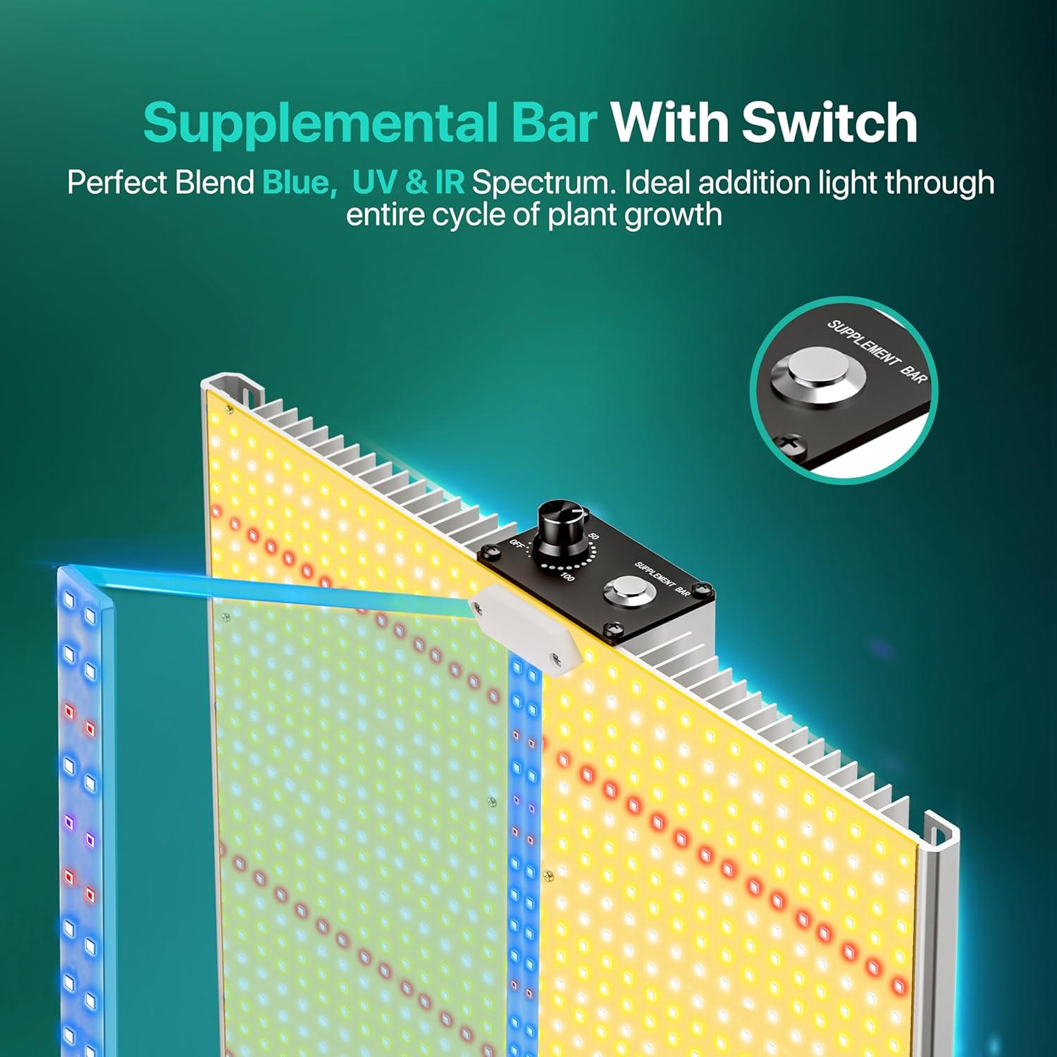 Luz de Cultivo LED SAYHON SH2000 Espectro Completo 208W