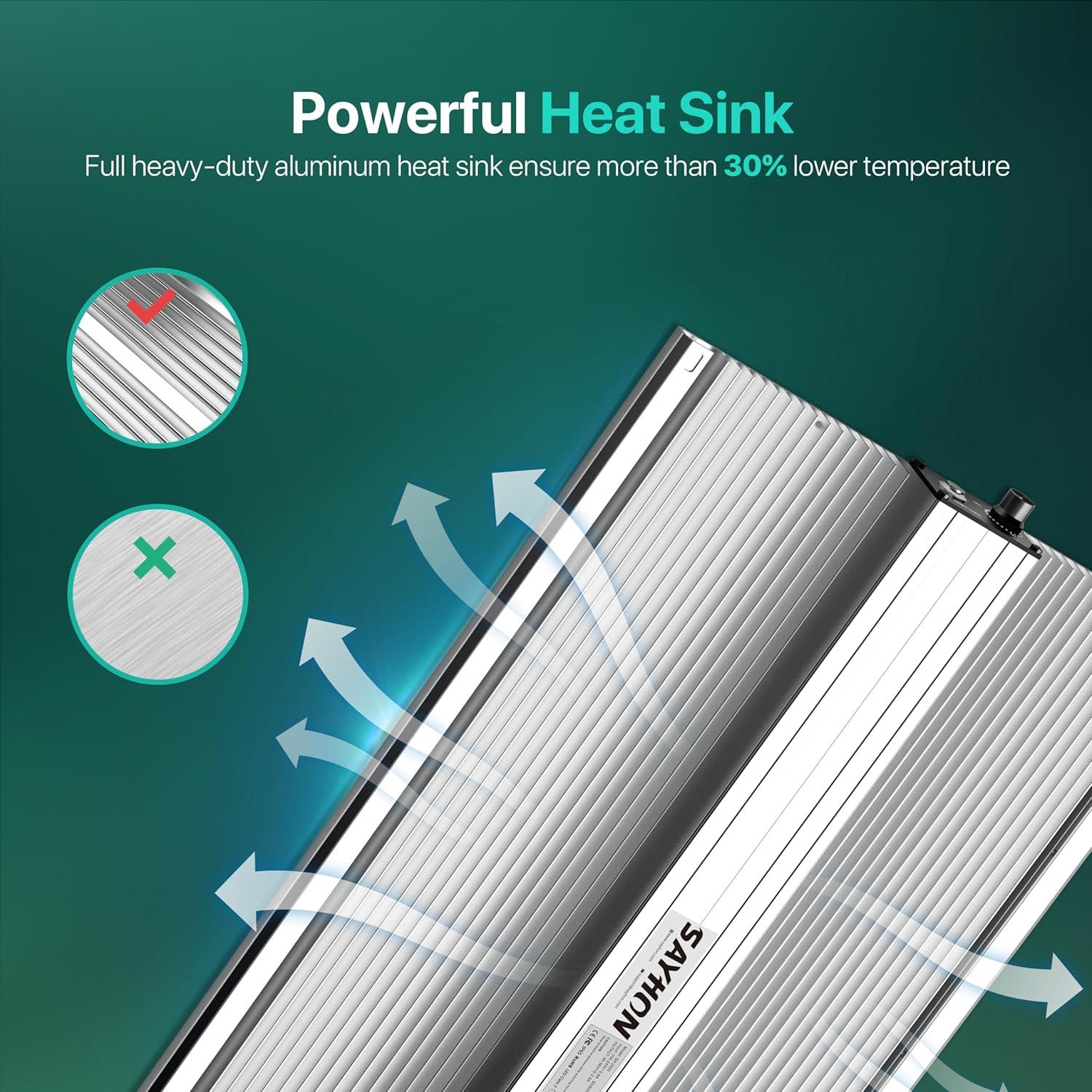 Luz de Cultivo LED SAYHON SH2000 Espectro Completo 208W