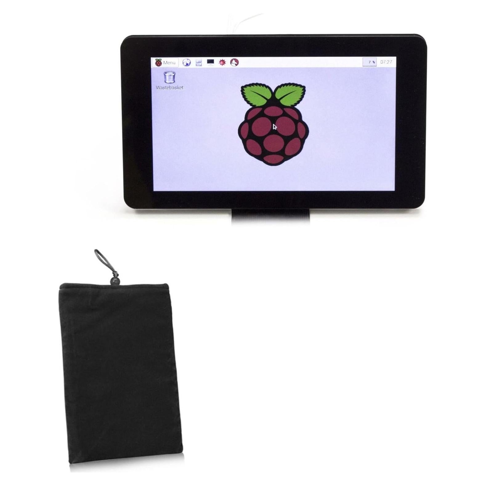Funda BoxWave Terciopelo para Pantalla Táctil Raspberry Pi - Negra