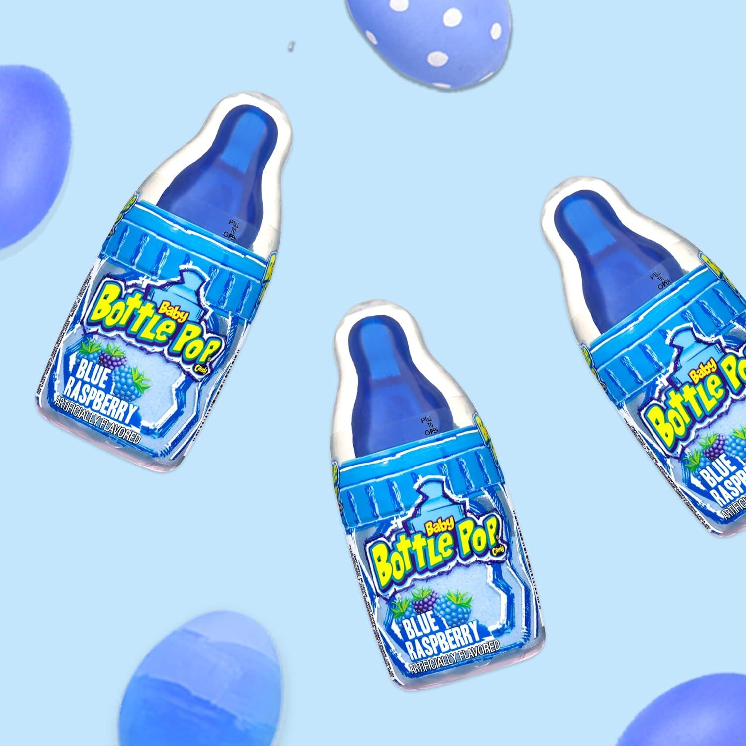Chupetines Baby Bottle Pop Colorfest Azul 10 Unidades Frambuesa