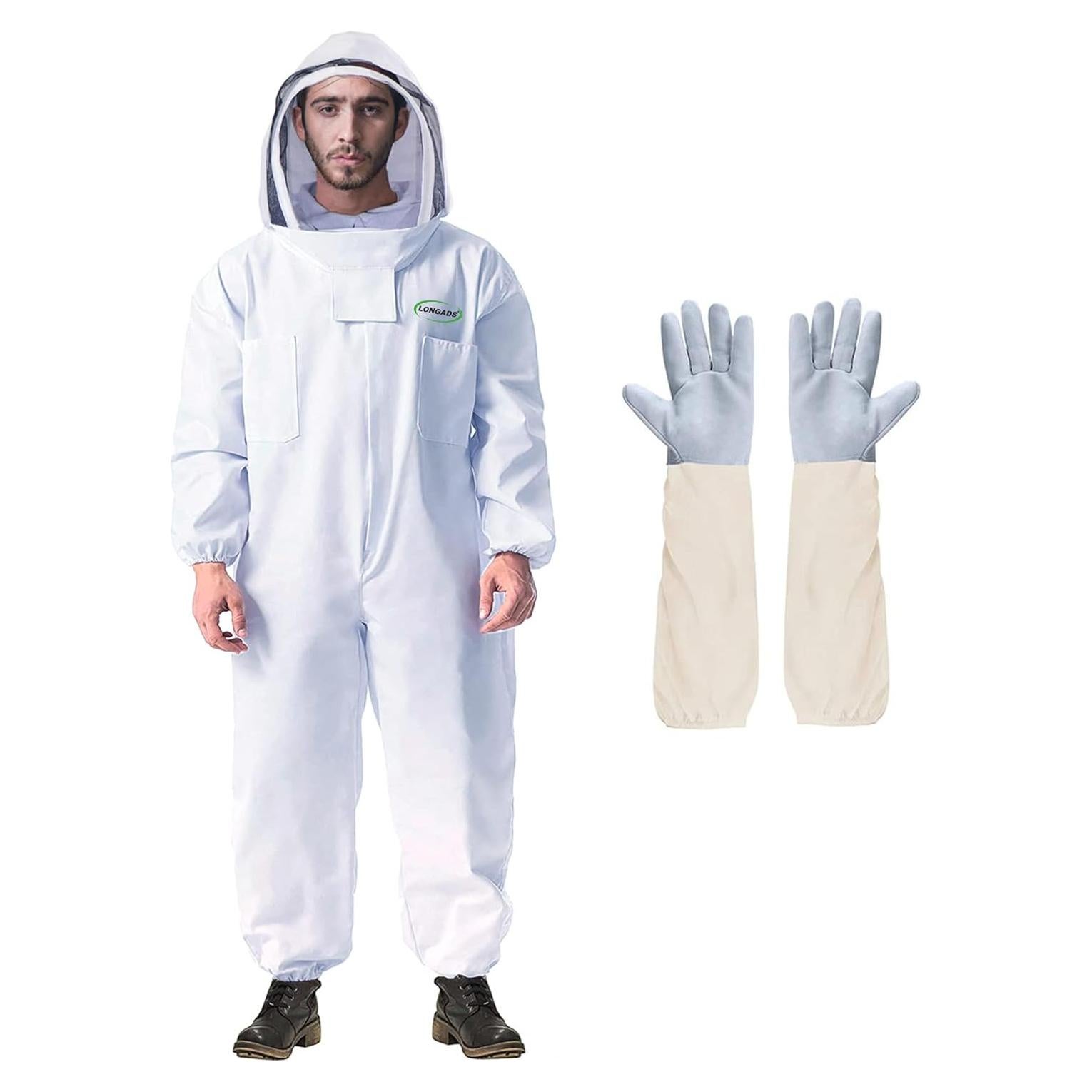 Traje de Apicultor LONGADS XXL con Guantes y Capucha