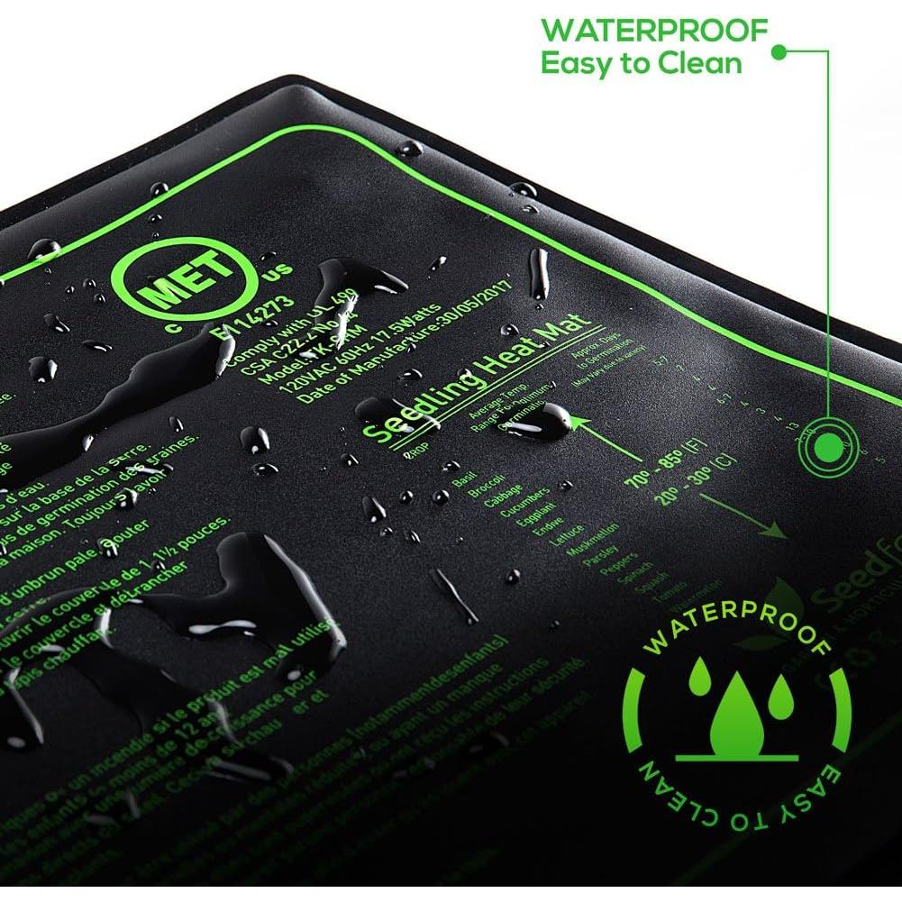 Alfombrilla Térmica Seedfactor 50,8x50,8 cm para Plántulas