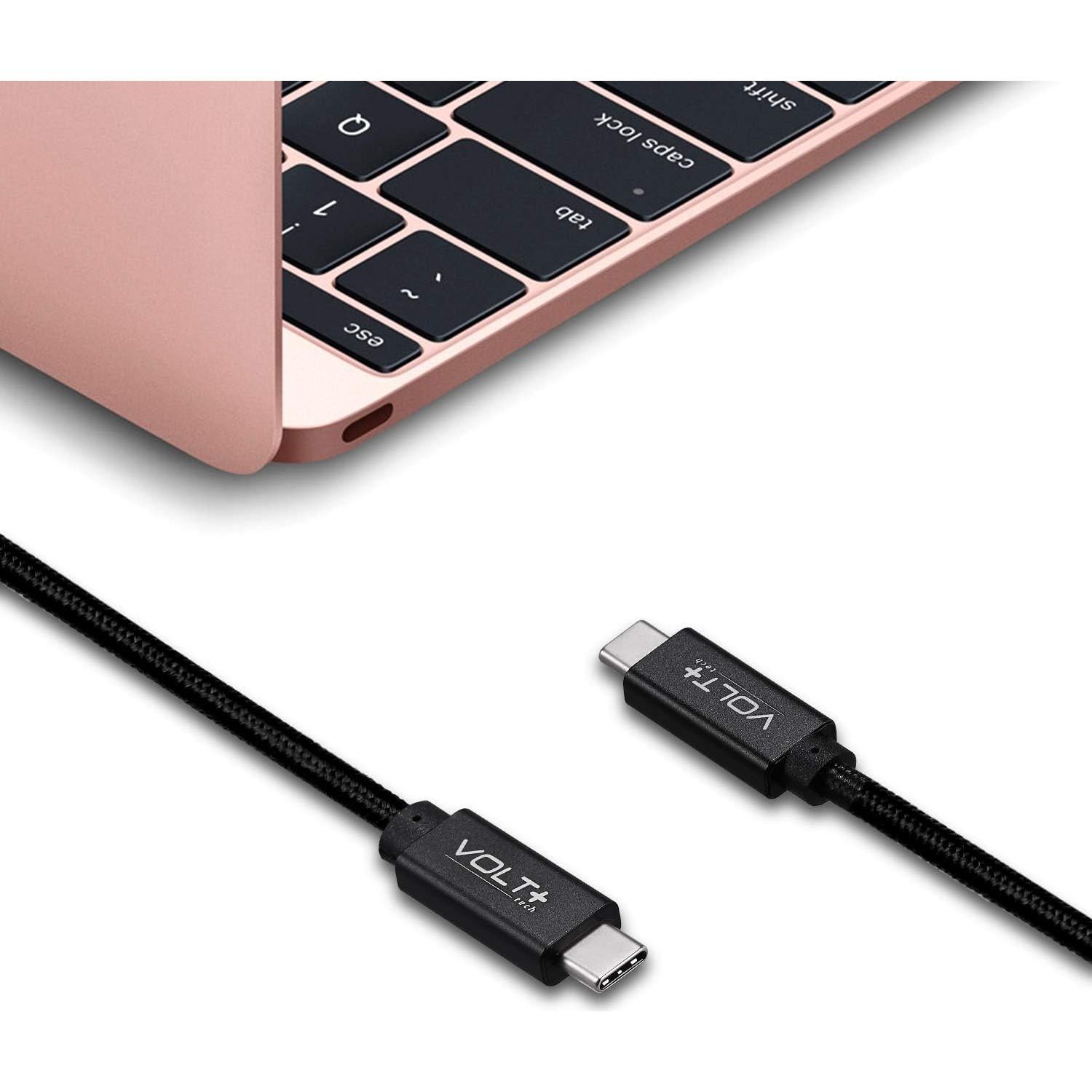 Cable USB-C DUAL PD 100W Volt Plus Tech 1.2m para Raspberry Pi