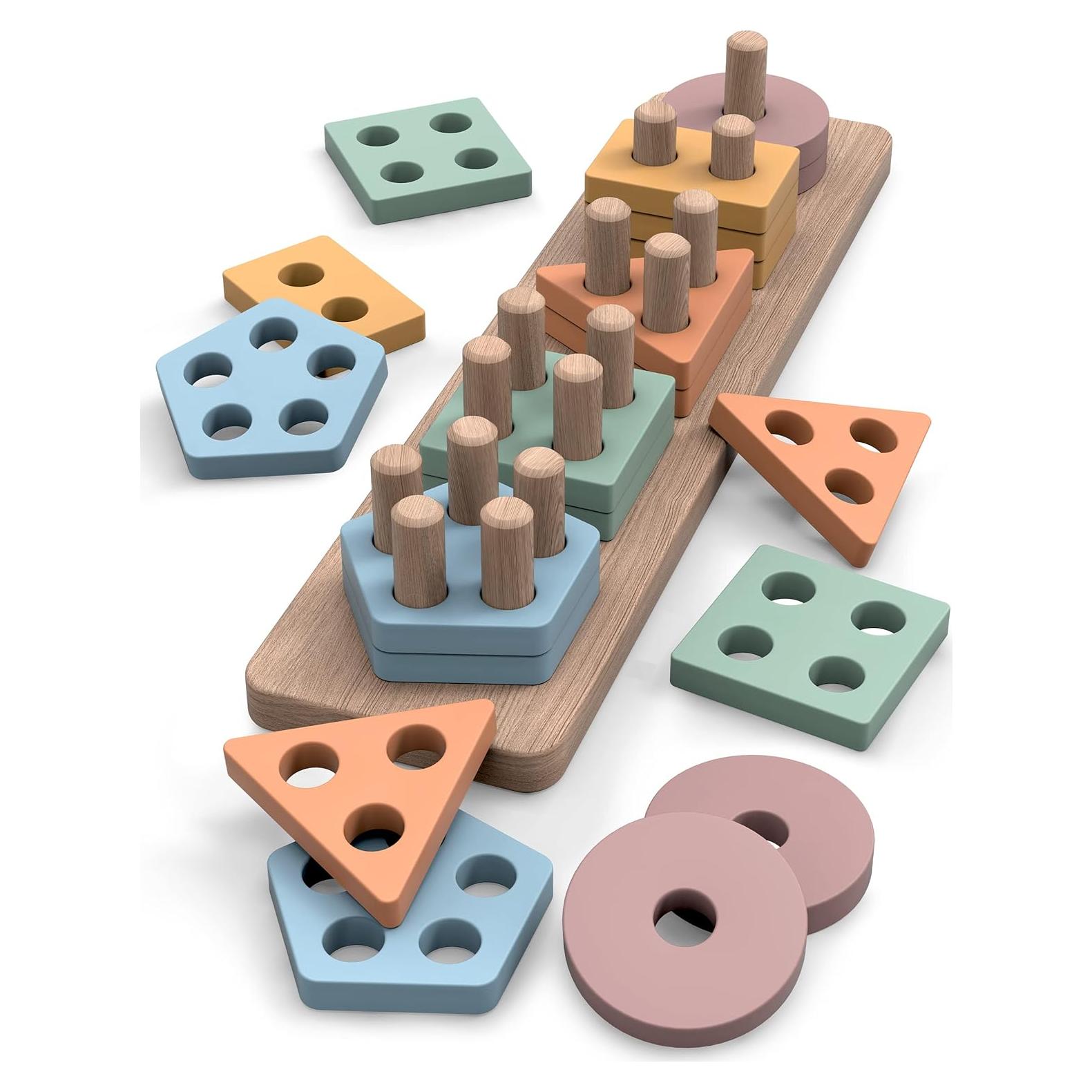 Juguete Montessori GOPO TOYS Clasificador de Formas 20 Piezas