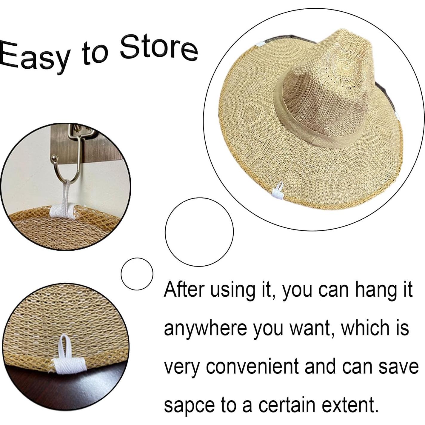 Sombrero de Apicultura Nizefei Ajustable con Velo 360°