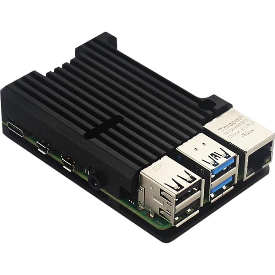 Caja de Aluminio para Raspberry Pi 4 JIENQUWENTEG con Ventilador Doble