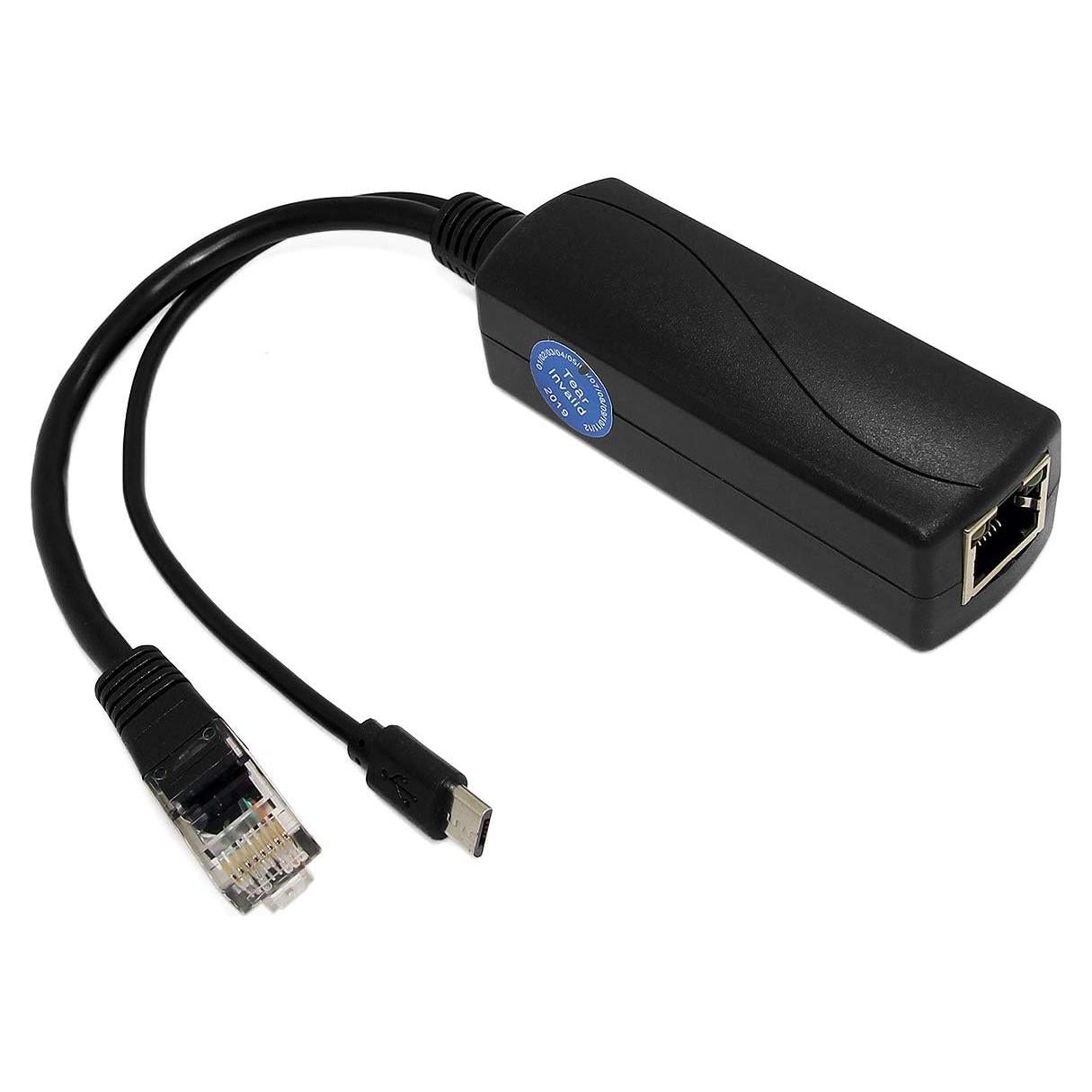 Divisor PoE Micro USB REVODATA 5V 2.4A Gigabit 10/100/1000Mbps