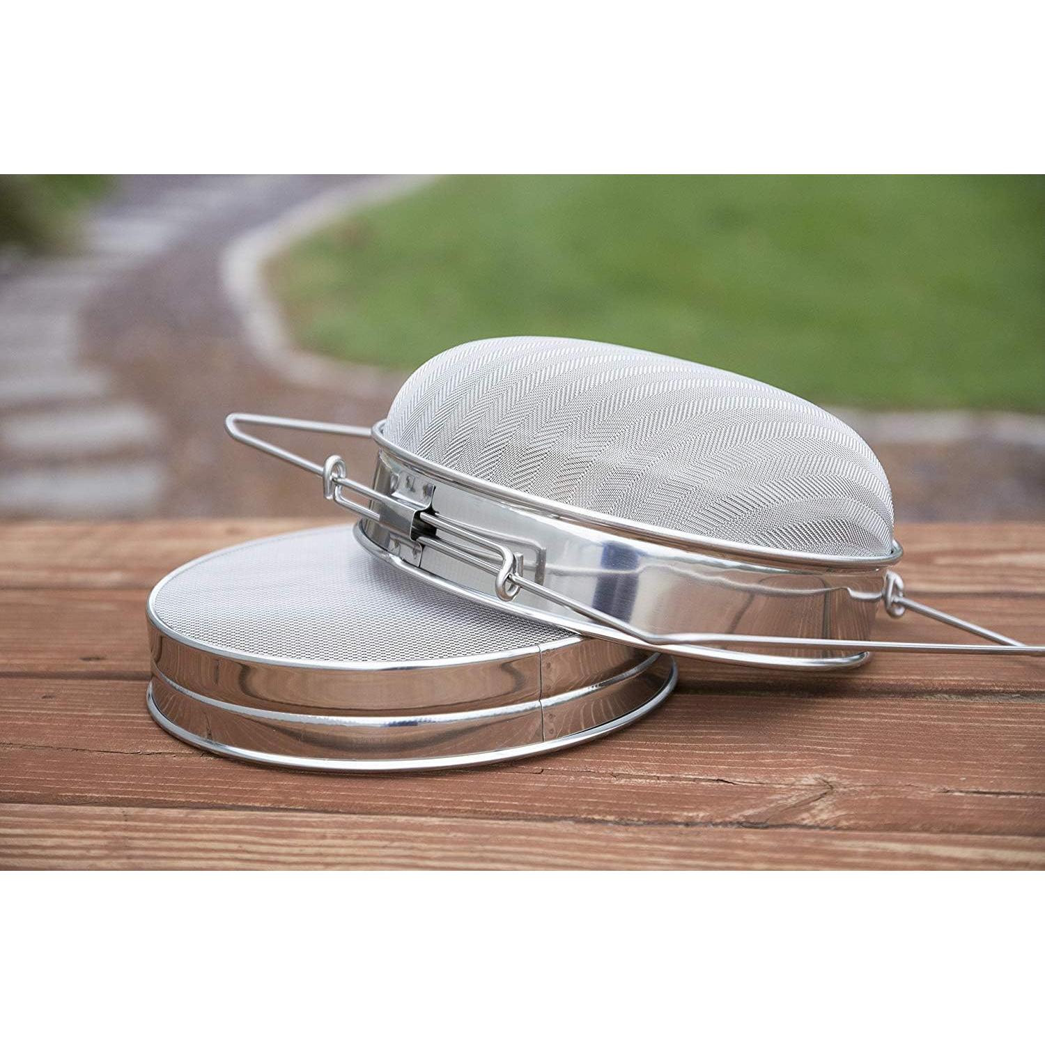 Colador de Miel VIVO Acero Inoxidable Doble Tamiz 22.86 cm