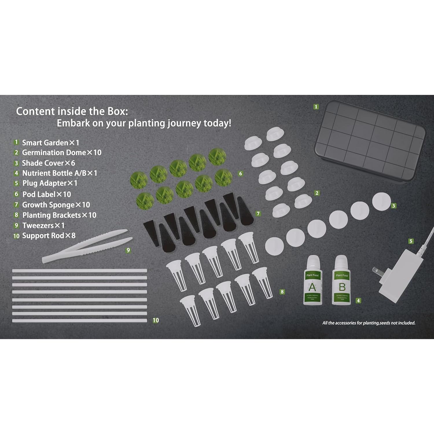 Sistema Hidropónico Homeleafy 8-Pods Jardín Interior LED