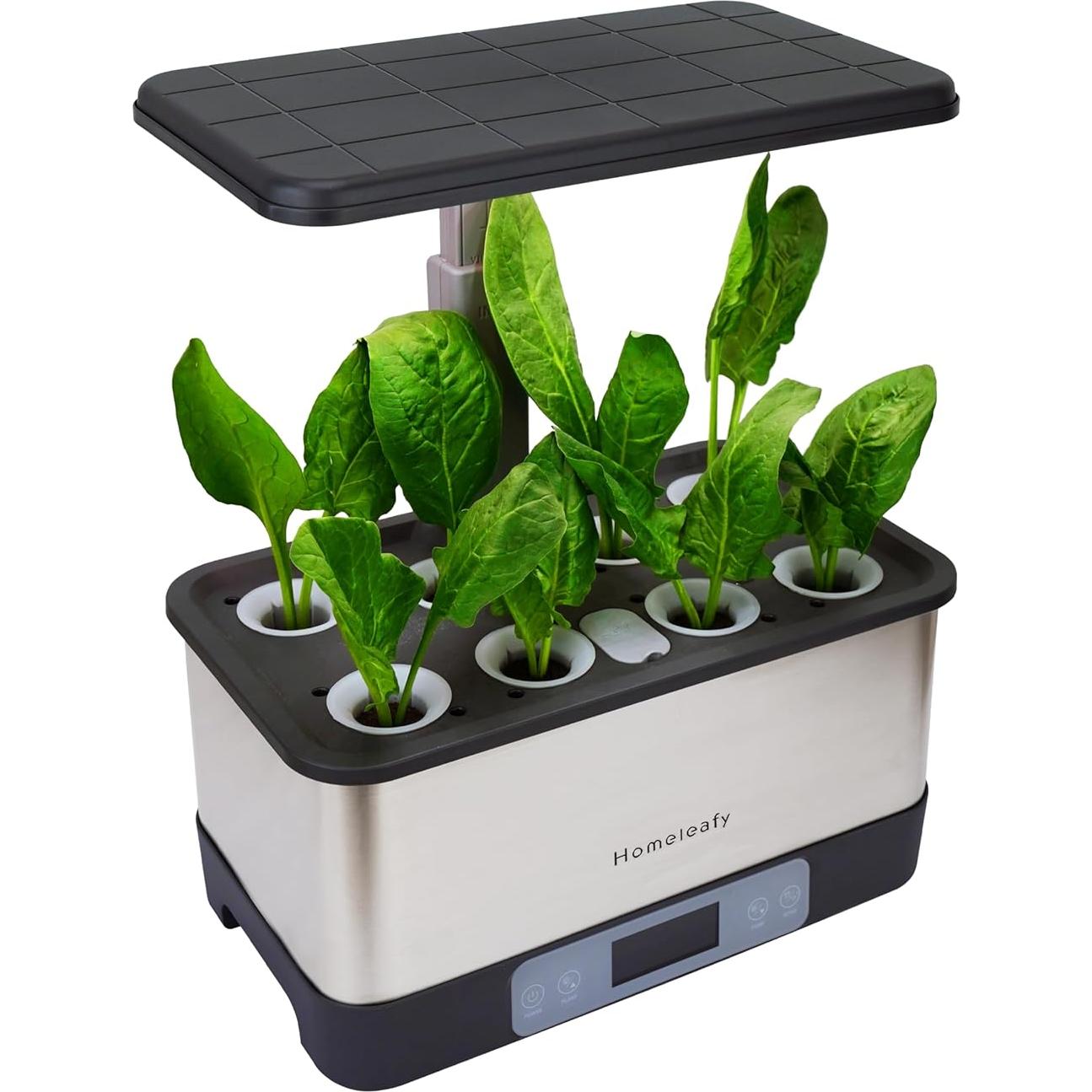 Sistema Hidropónico Homeleafy 8-Pods Jardín Interior LED