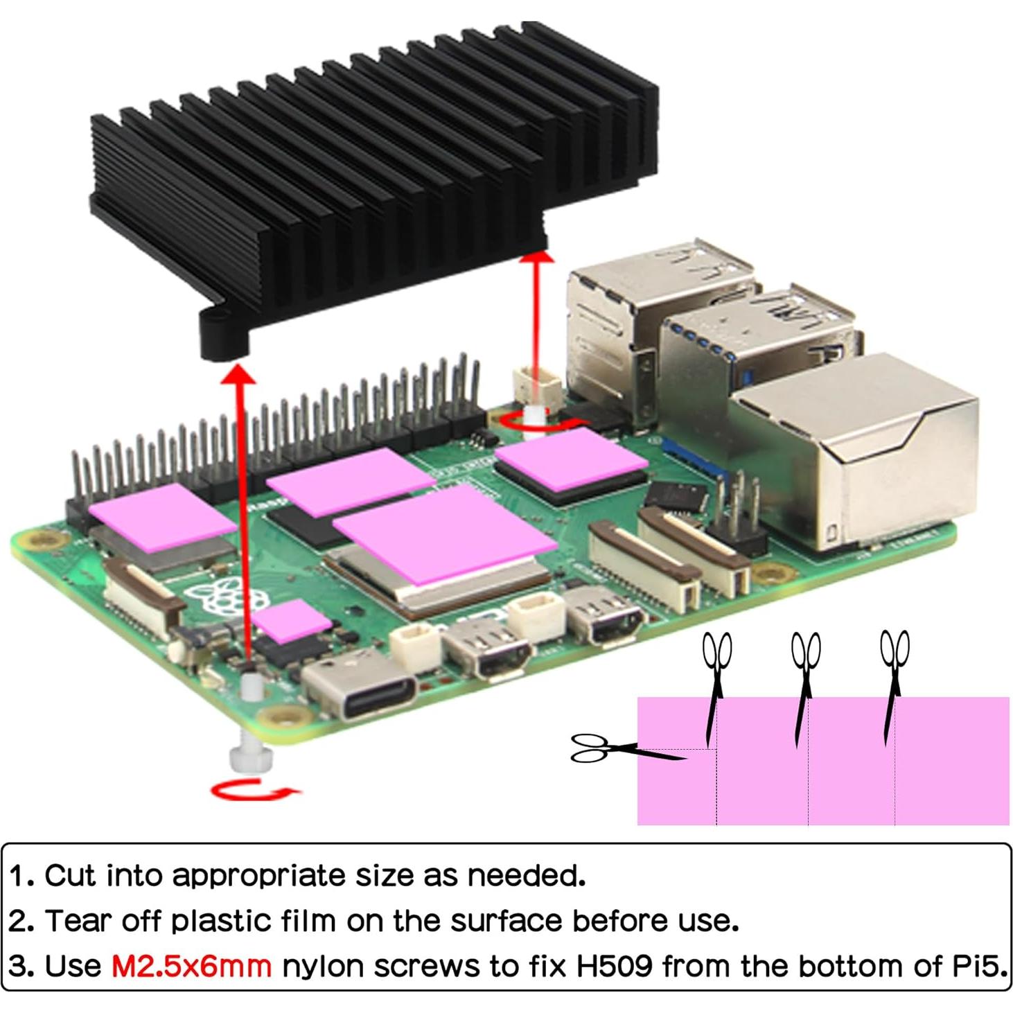 Fuente de Alimentación USB-C GaN 27W + Disipador Aluminio H509 para Raspberry Pi 5