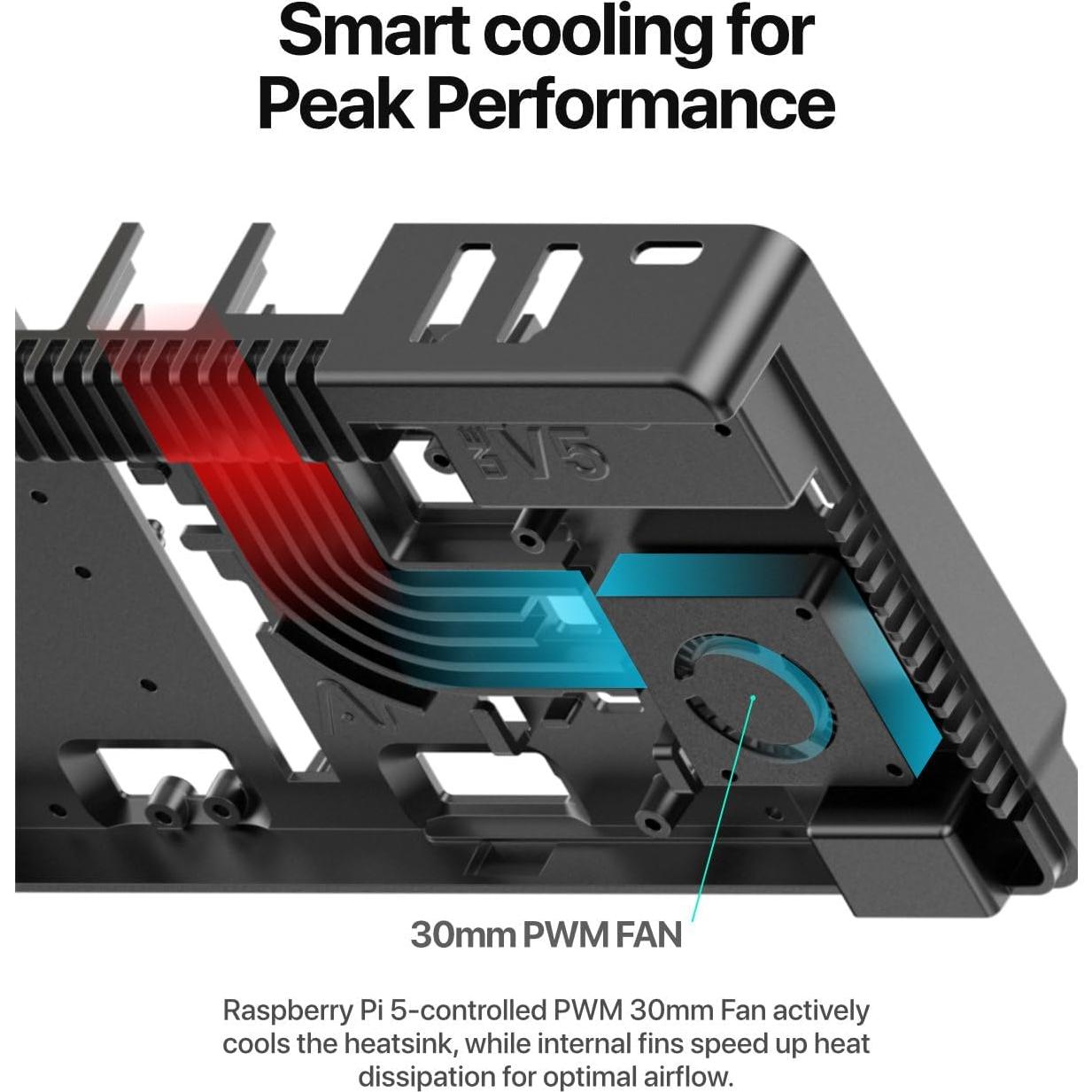 Caja Argon ONE V5 para Raspberry Pi 5 con M.2 NVMe