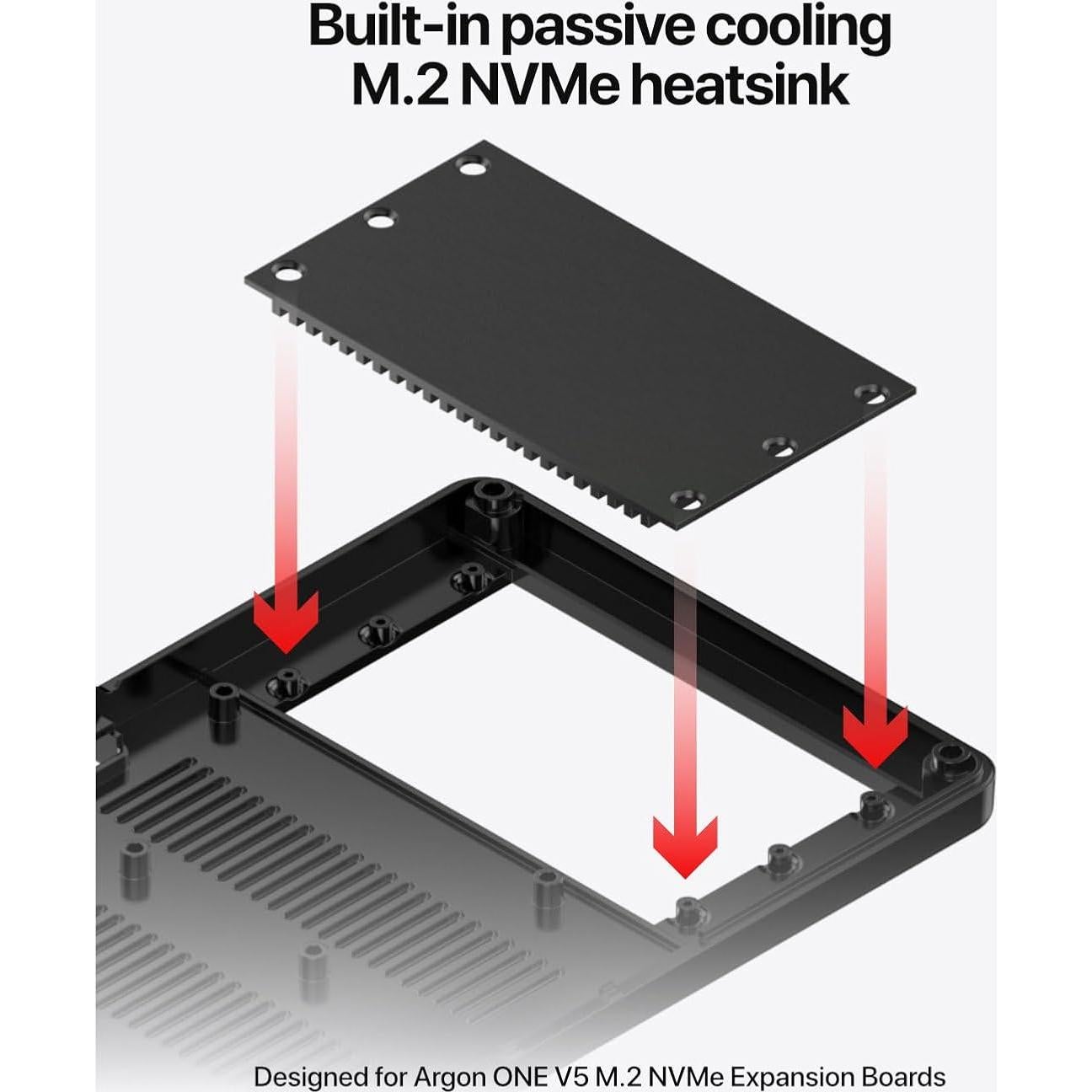 Caja Argon ONE V5 para Raspberry Pi 5 con M.2 NVMe