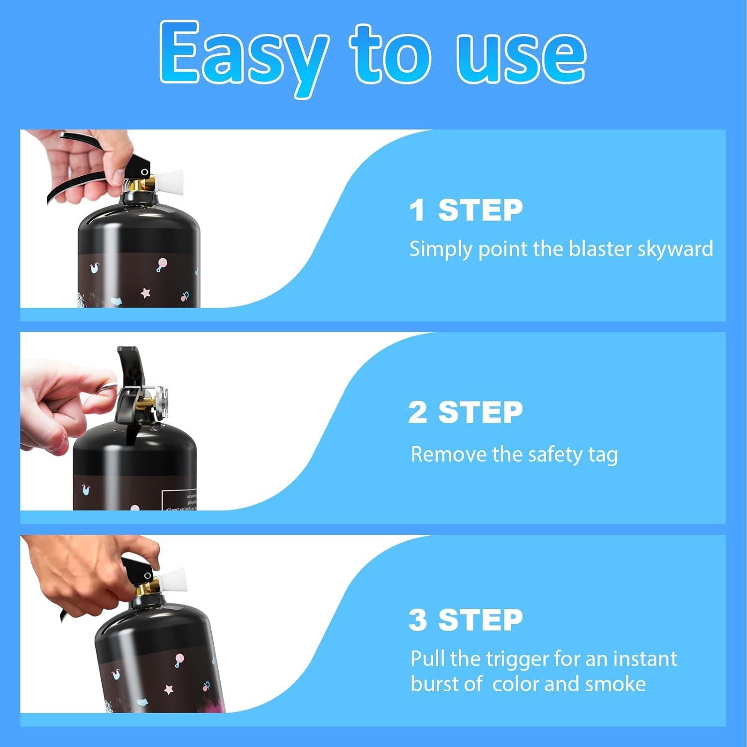 Extintor de Revelación de Género SRG Giant Azul 0.73 kg