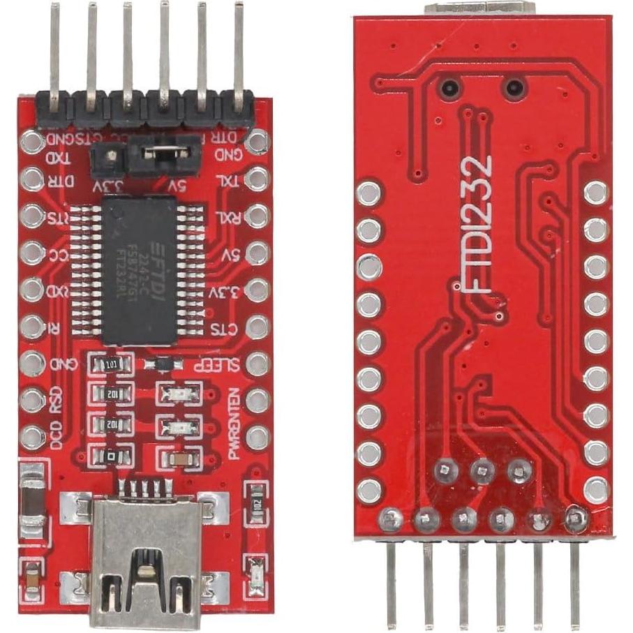 Módulo USB a TTL FT232RL 3.3V/5V para Raspberry Pi - 2 Pcs