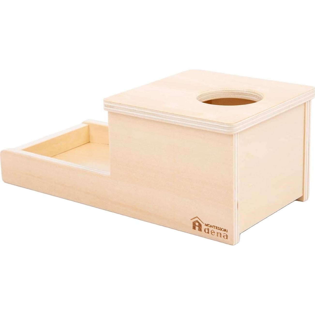Caja de Permanencia Montessori Adena con 3 Pelotas 24x14x11 cm