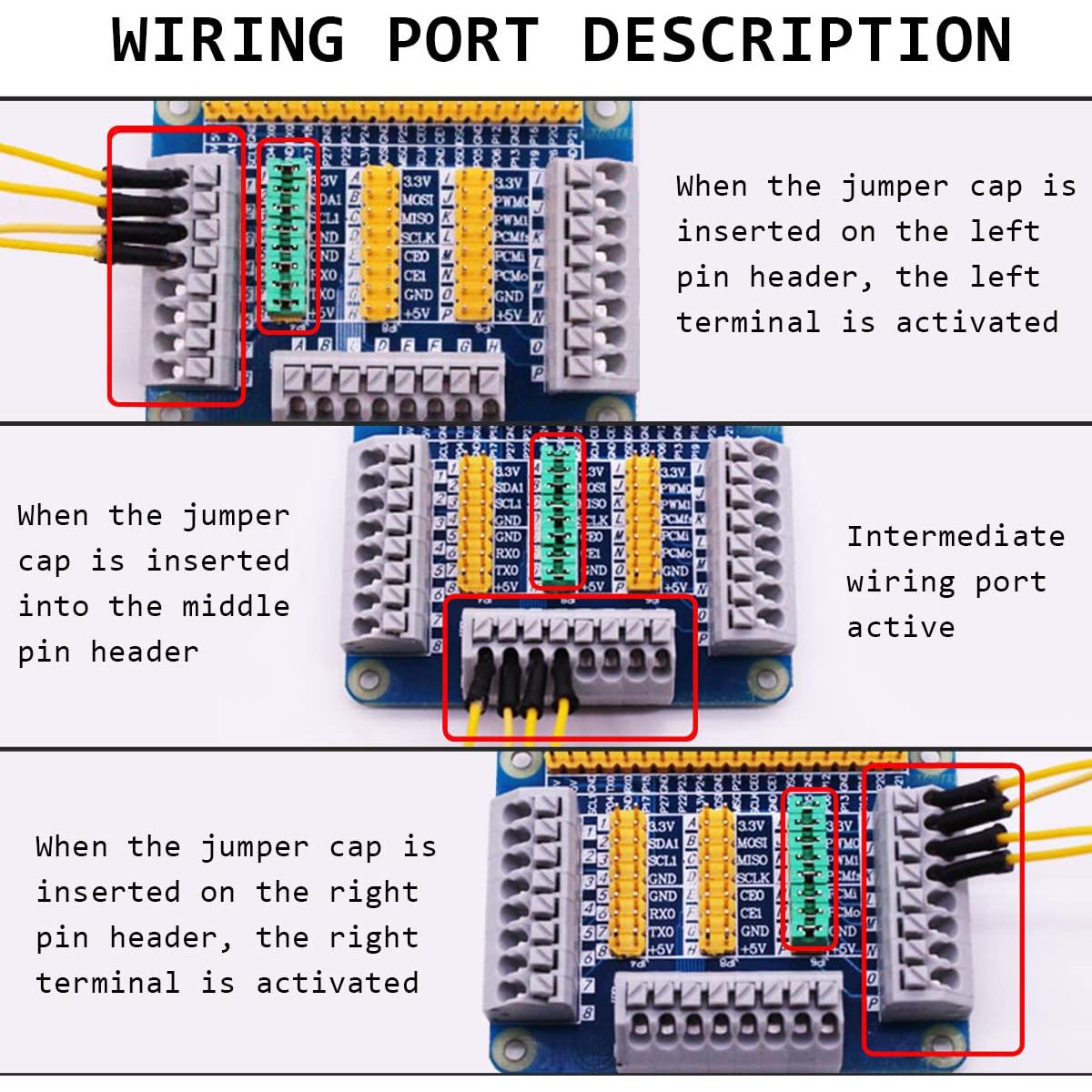 Placa de Expansión GPIO Multifuncional DAOKAI para Raspberry Pi