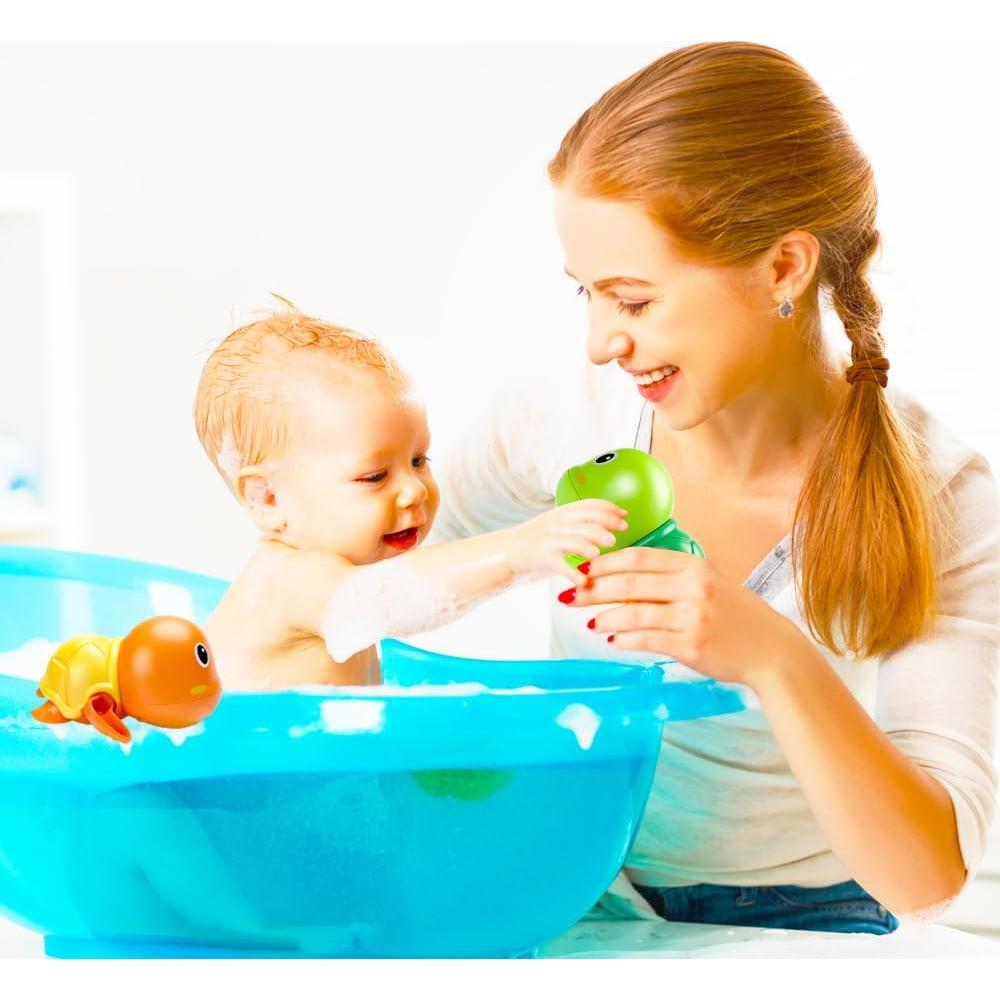 Juguetes de Baño Tohibee Tortuga Nadadora 3 Piezas