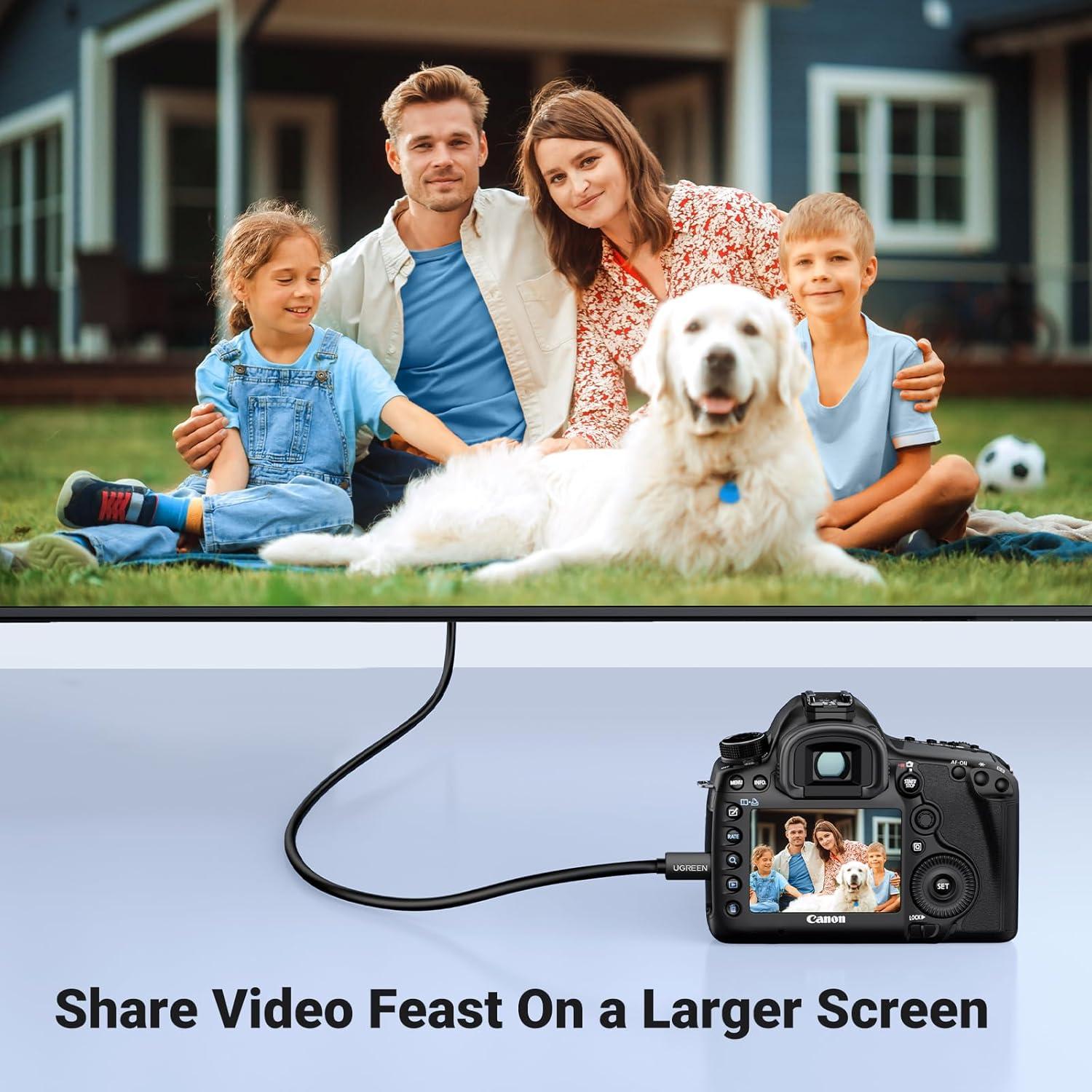 Adaptador UGREEN Micro HDMI a HDMI 4K 60Hz 3FT para GoPro