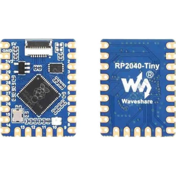 Placa de Desarrollo RP2040-Tiny Spotpear con USB Tipo-C