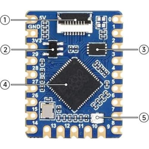 Placa de Desarrollo RP2040-Tiny Spotpear con USB Tipo-C