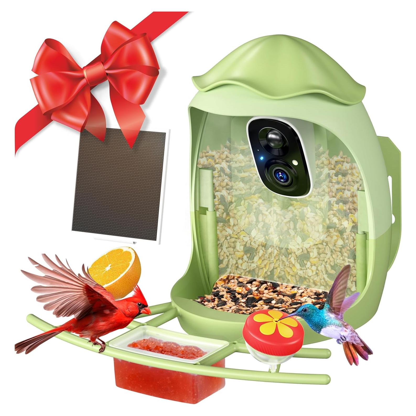 Comedero Inteligente Osoeri para Aves con Cámara AI 2K HD