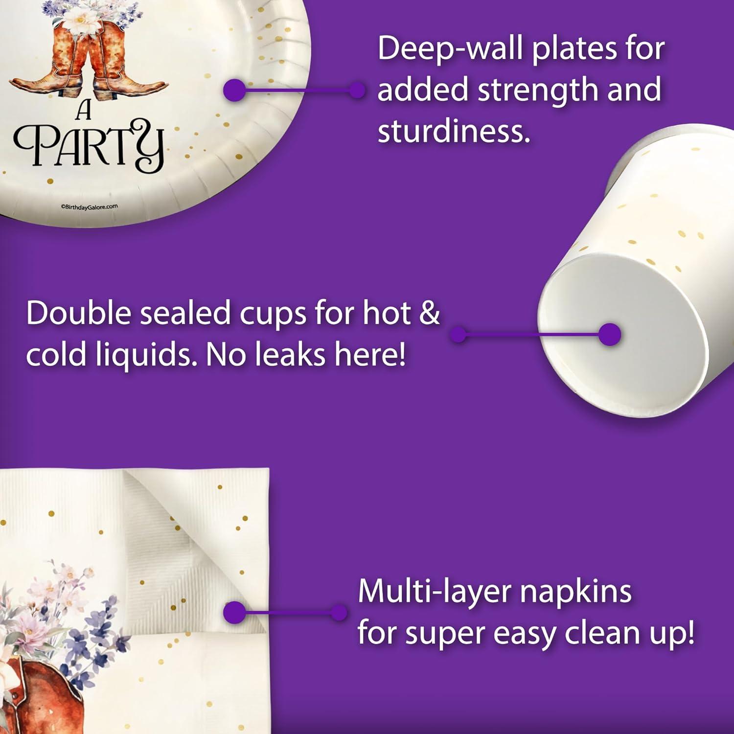 Set de Vajilla de Revelación de Género 64 Piezas - Birthday Galore