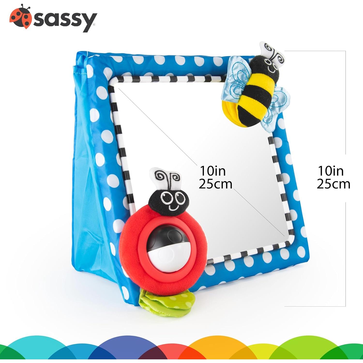Espejo de Suelo Sassy 29,21 cm para Bebés Desarrollo
