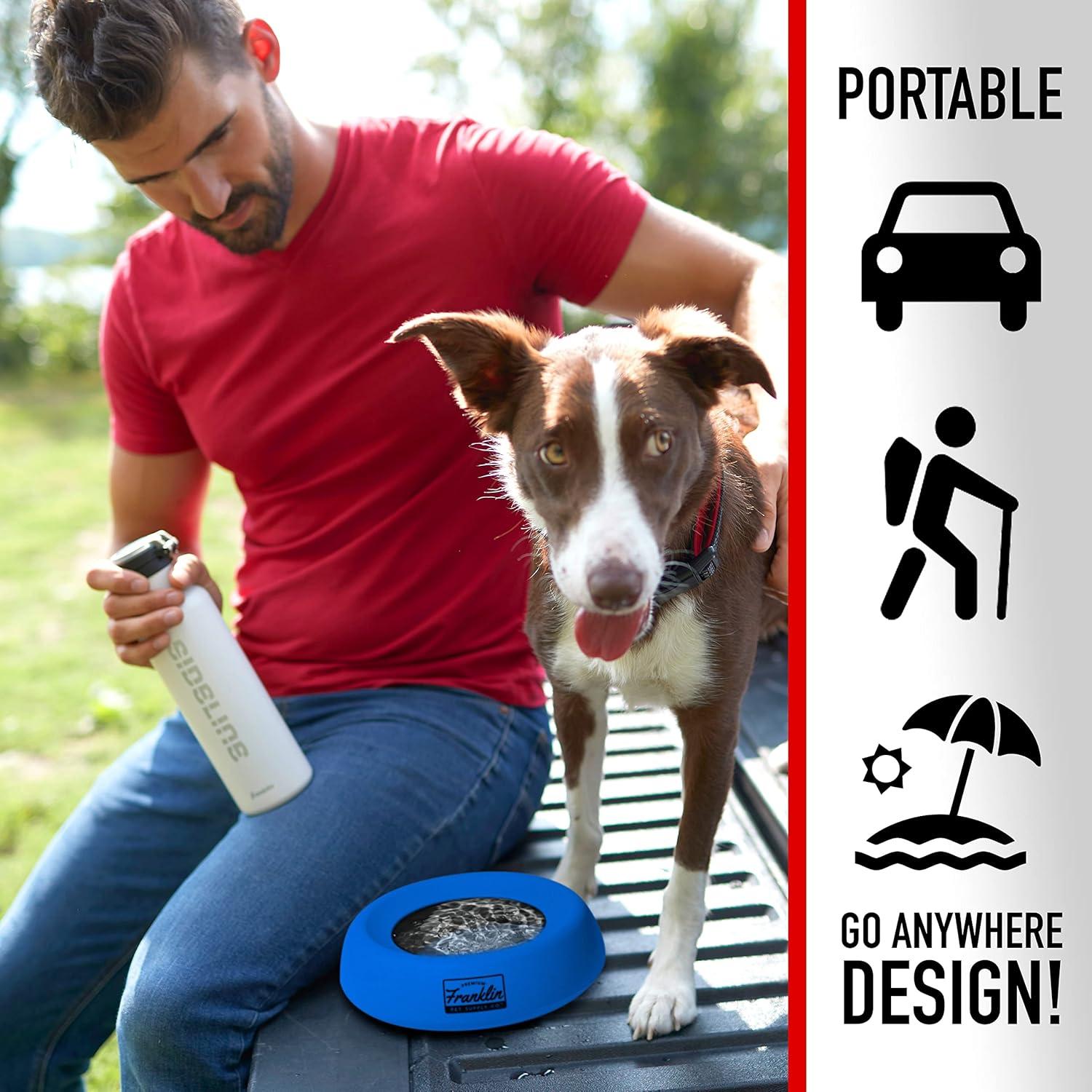 Tazón de Silicona Franklin Pet Supply 0.79L Antiderrames